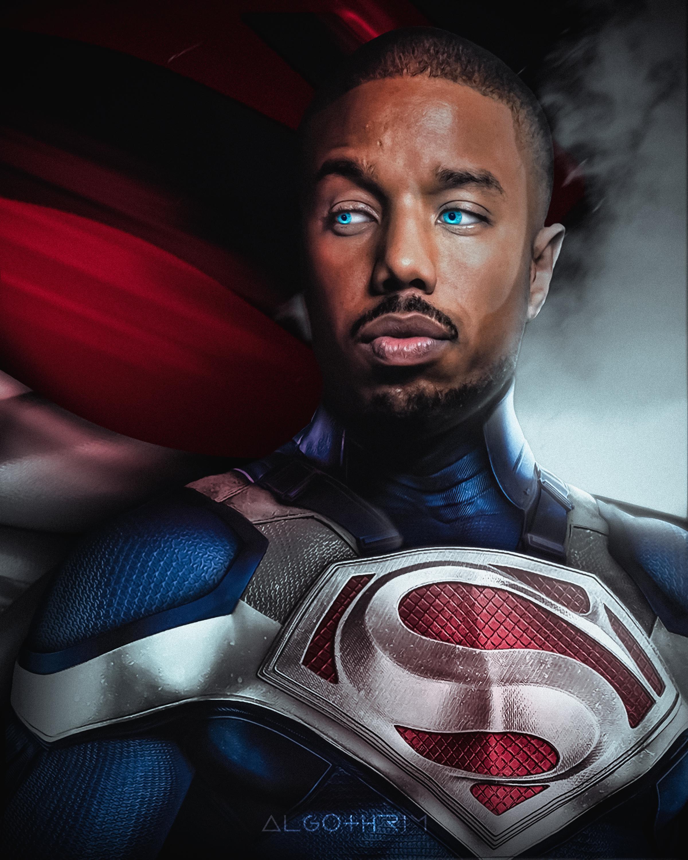 [Artwork] Michael B Jordon as ValZod Superman, by itzgaurav.art r