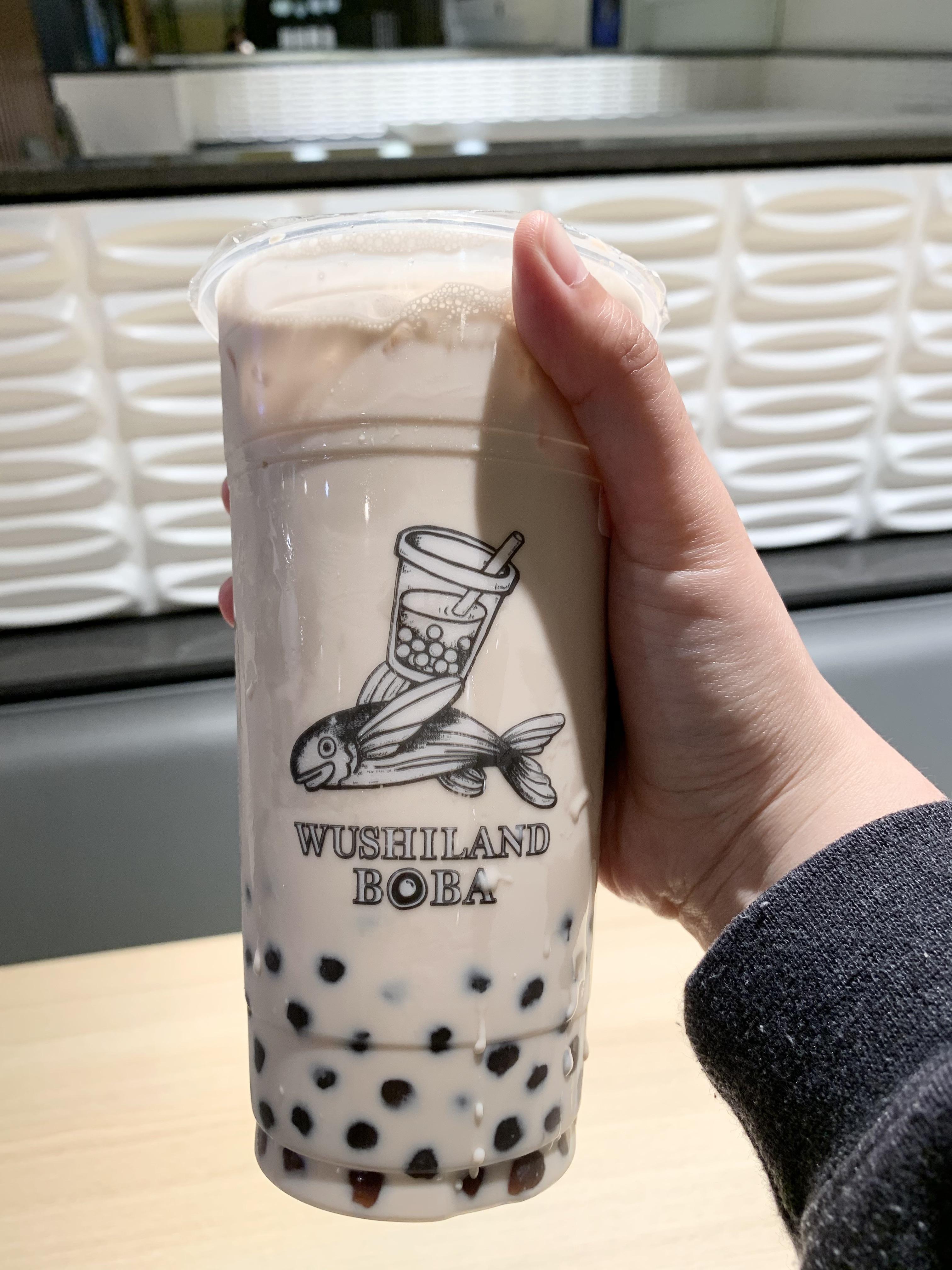 Roasted oolong milk tea with boba 🧋 r/boba
