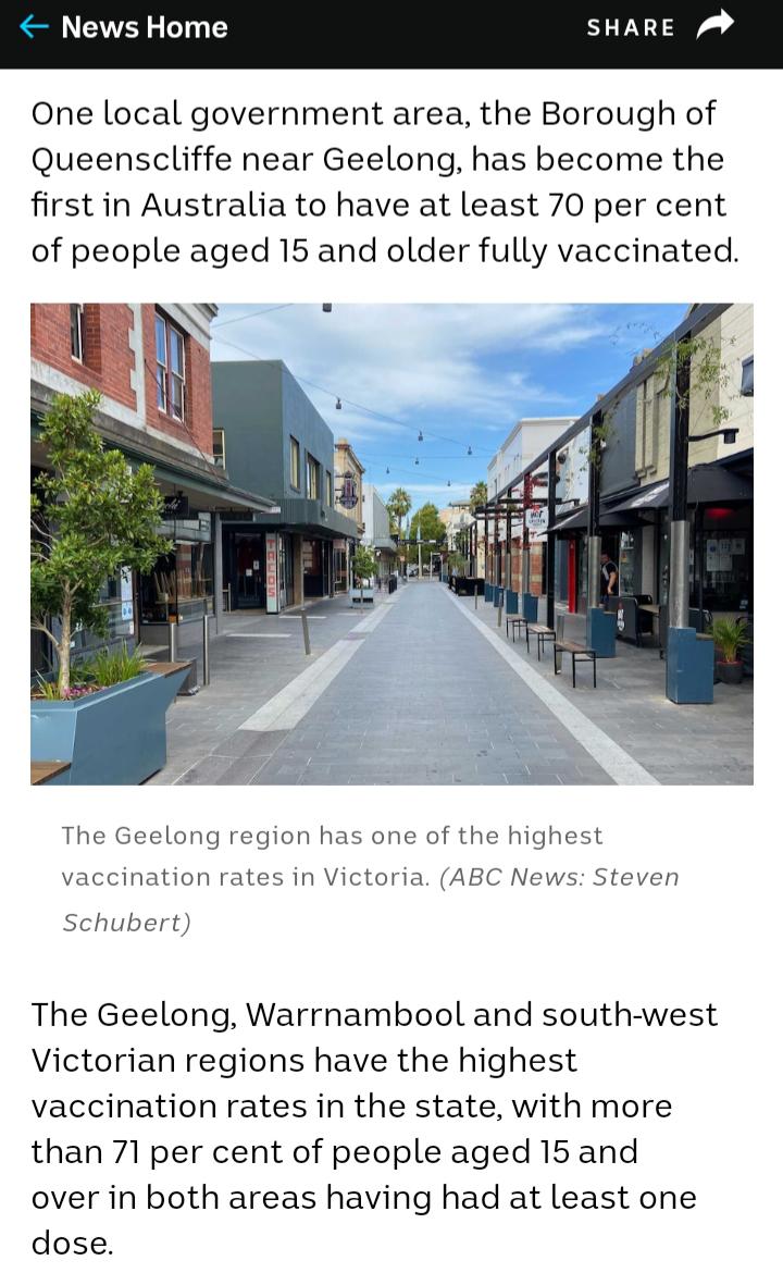 Good job Geelong, happy to be living in a city without a ton of anti