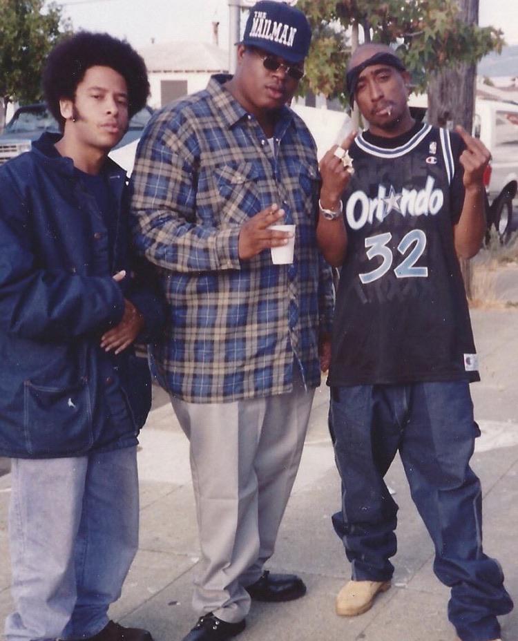 2Pac, E40 & Boots Riley of The Coup r/HipHopImages