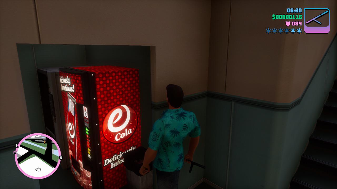 It appears the Cola vending machine from GTA 5 somehow makes it’s