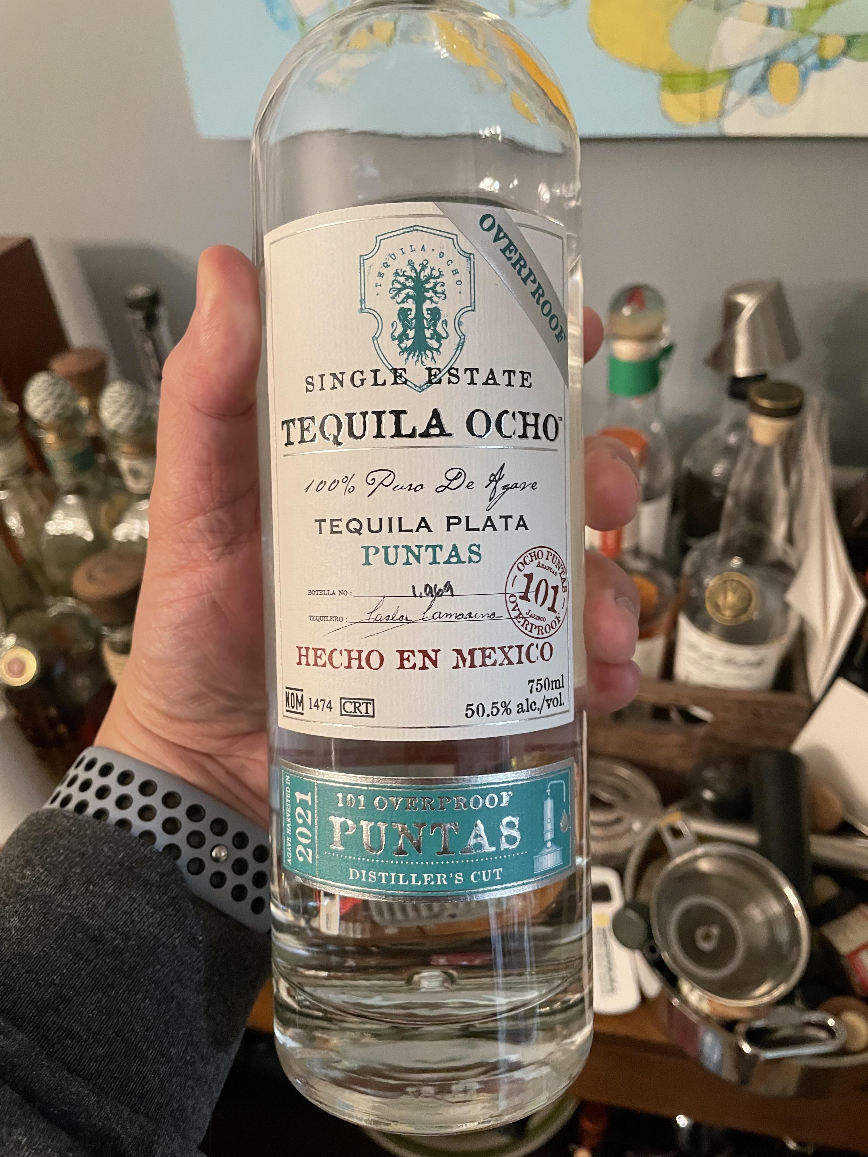 Tequila Ocho Plata Puntas 2021 La Ladera r/tequila
