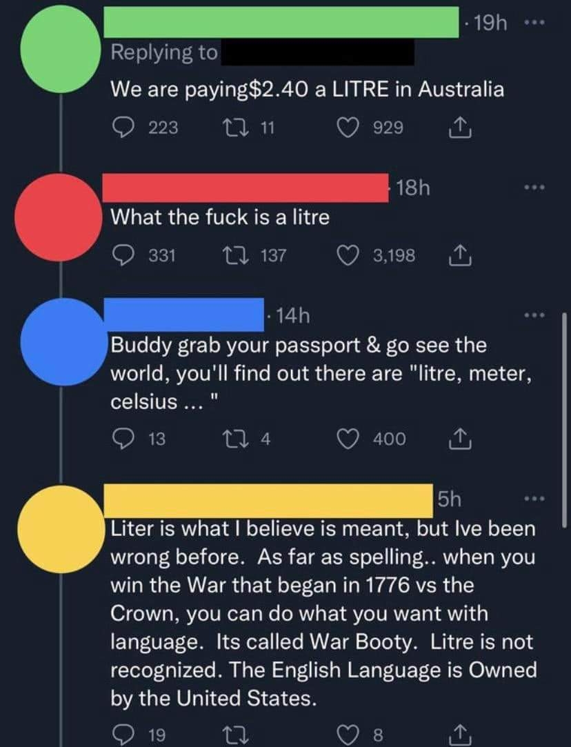 War booty... r/shitthatamericanssay