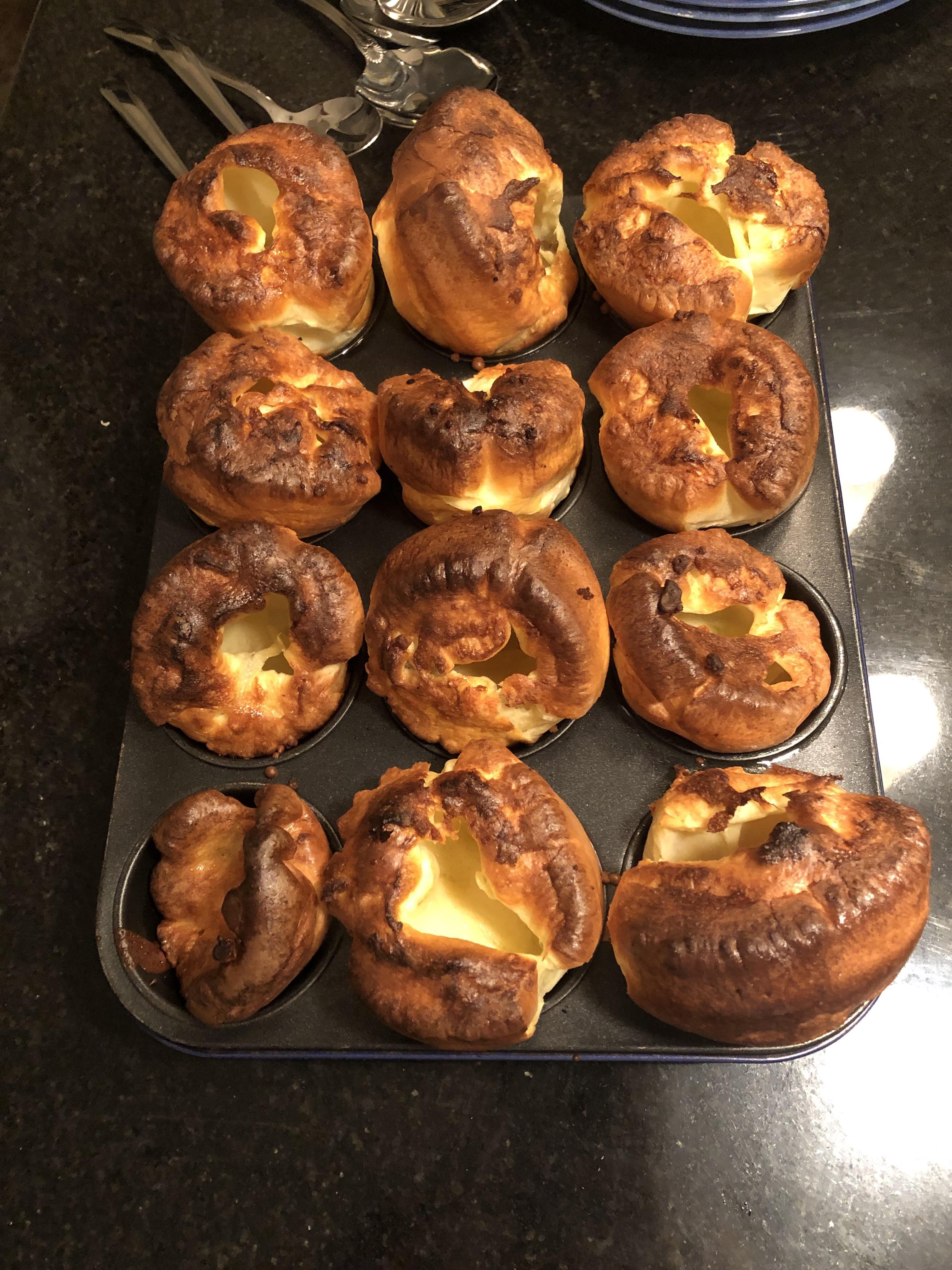[Homemade] Yorkshire Puddings for Christmas Dinner. r/food