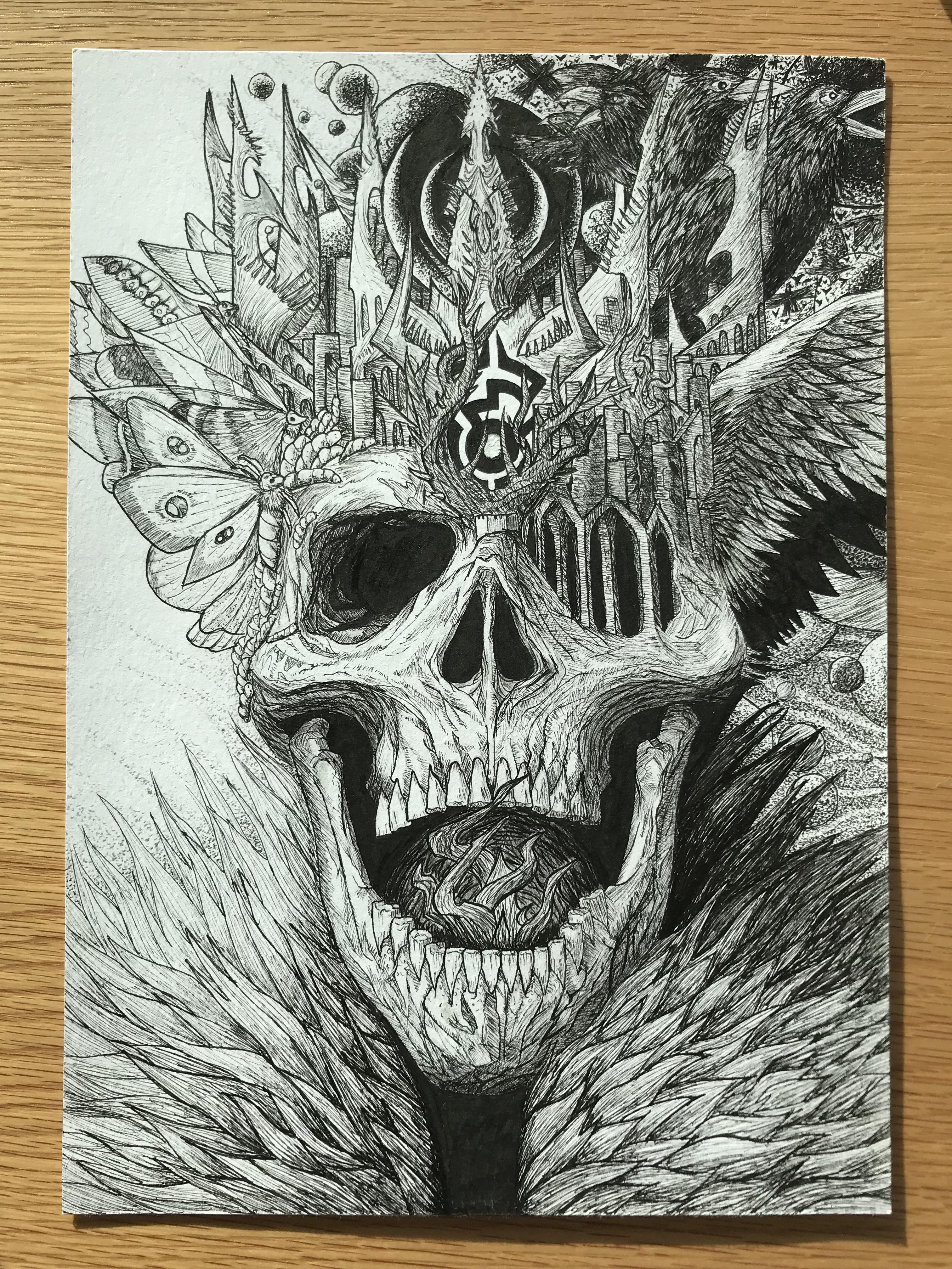 My pen drawing for Halloween drawing