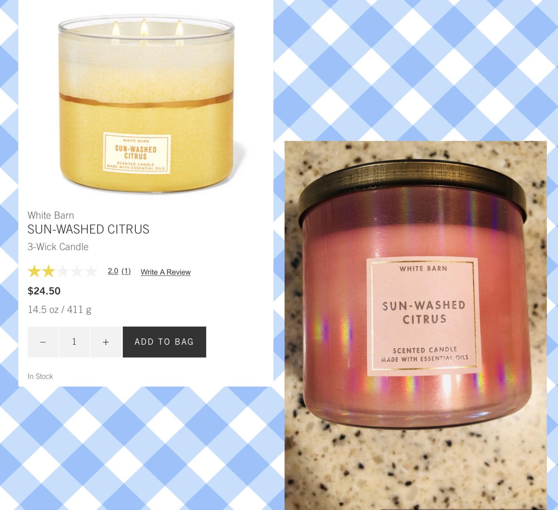 Fan appreciation post for 1 of my MVP candles SunWashed Citrus. The