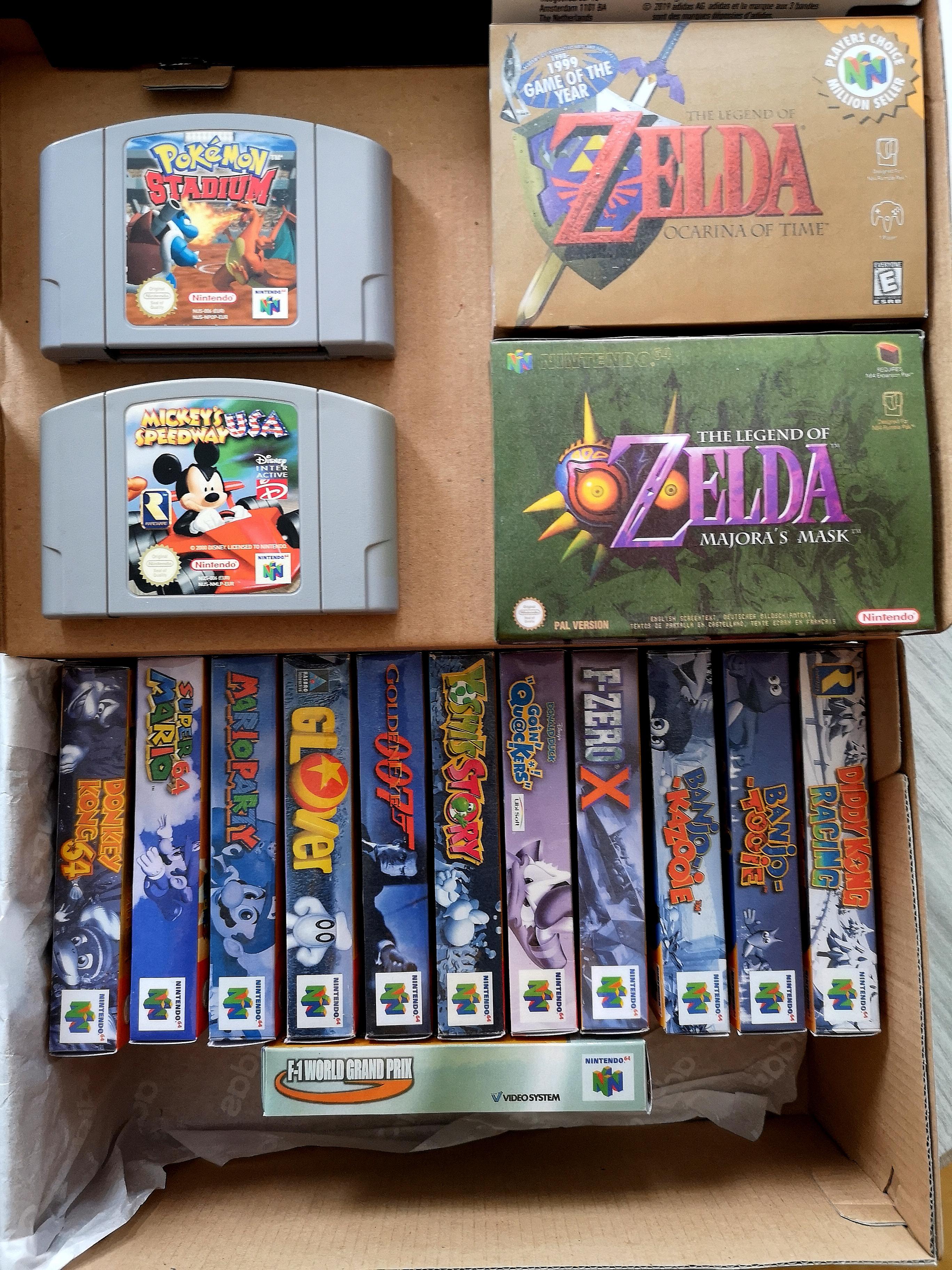 My collection of N64 games! (Homemade boxes) r/n64