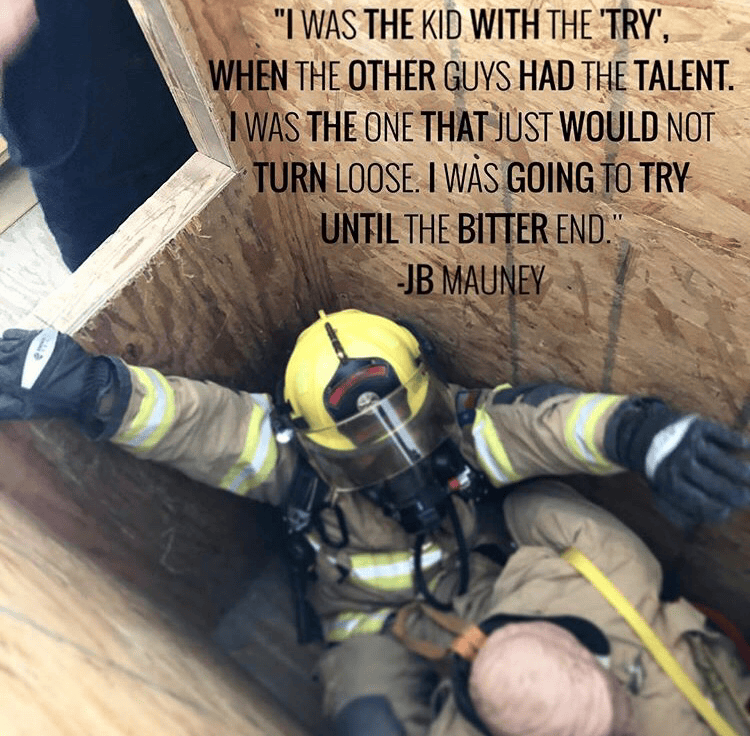 [Image] Pro Rodeo Bullrider JB Mauney quote GetMotivated