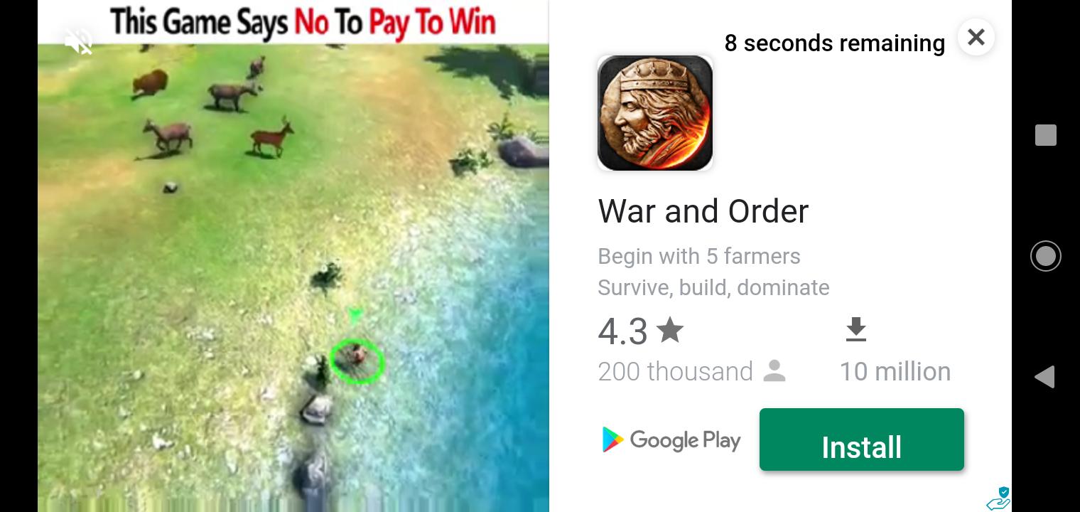 Ah yes "no pay to win" along with fake gameplay shittymobilegameads