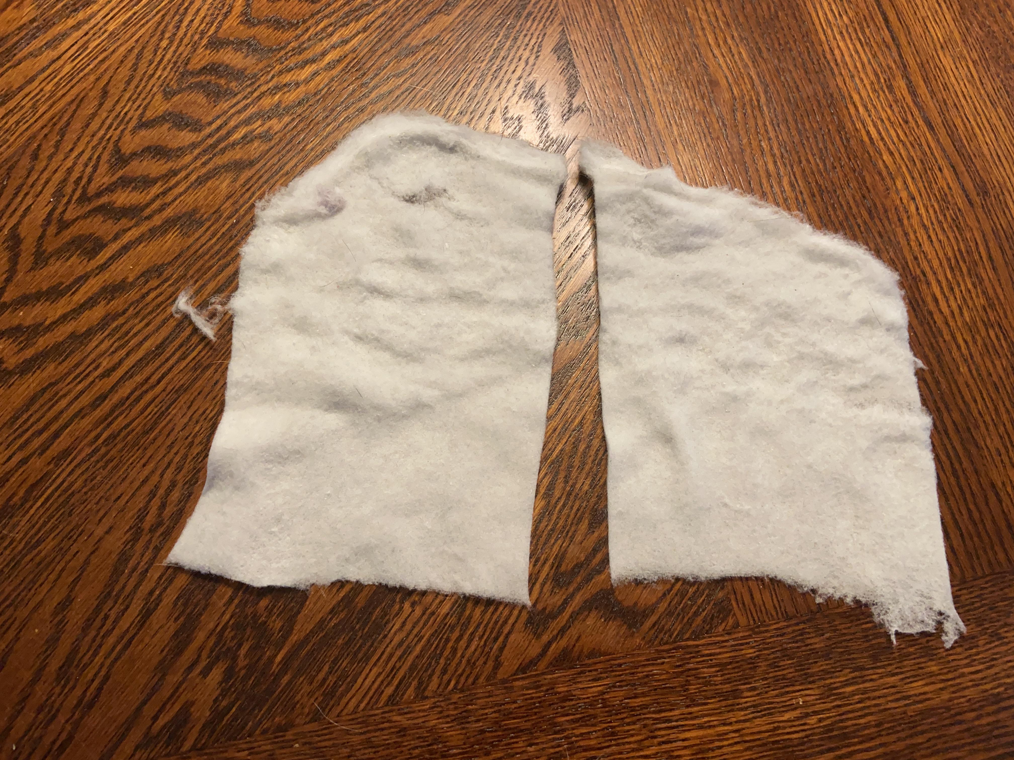 As I cleaned out the lint trap on the dryer, it came out looking and