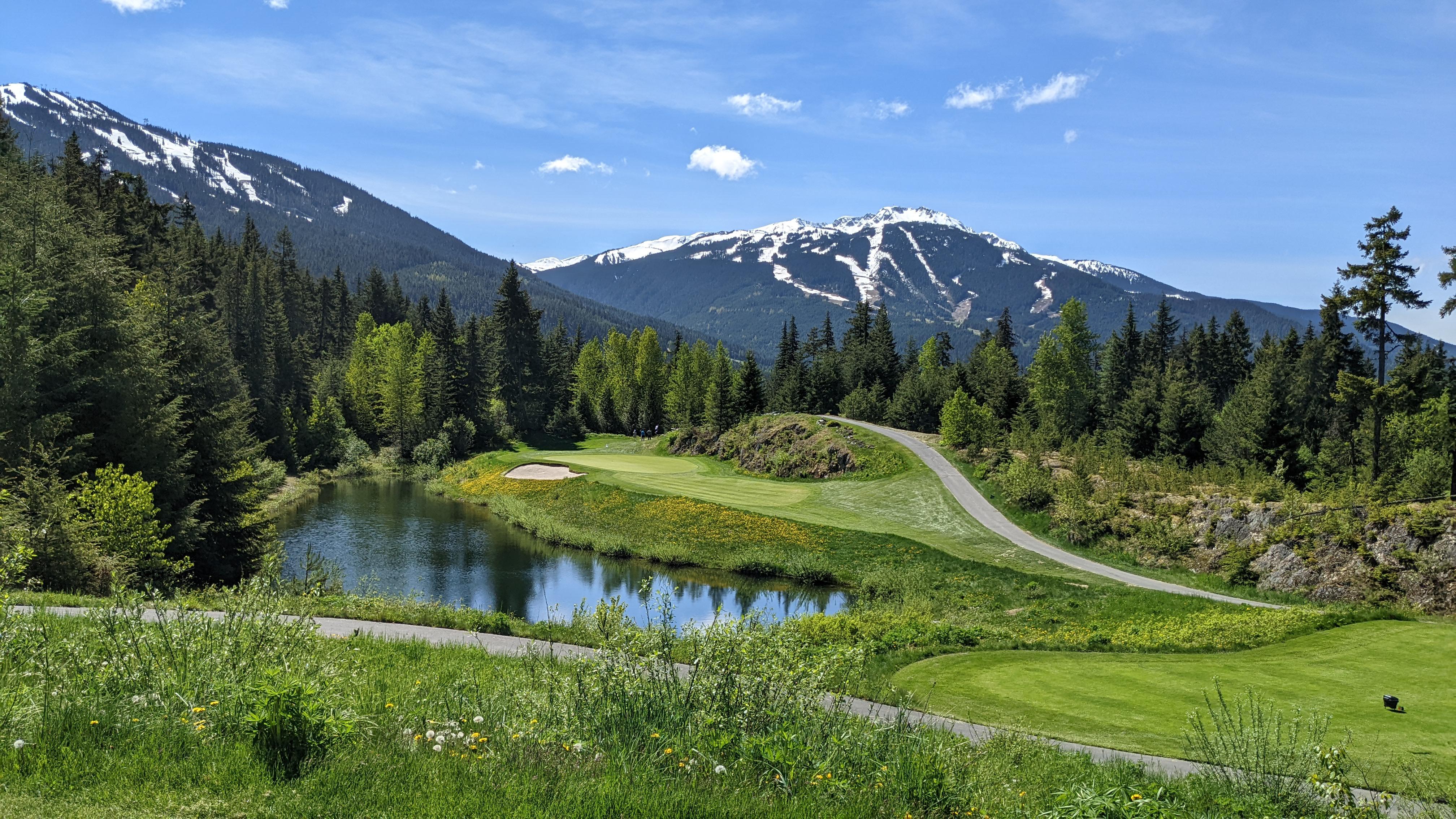 Feature hole at the Fairmont Chateau Whistler. An exquisite and