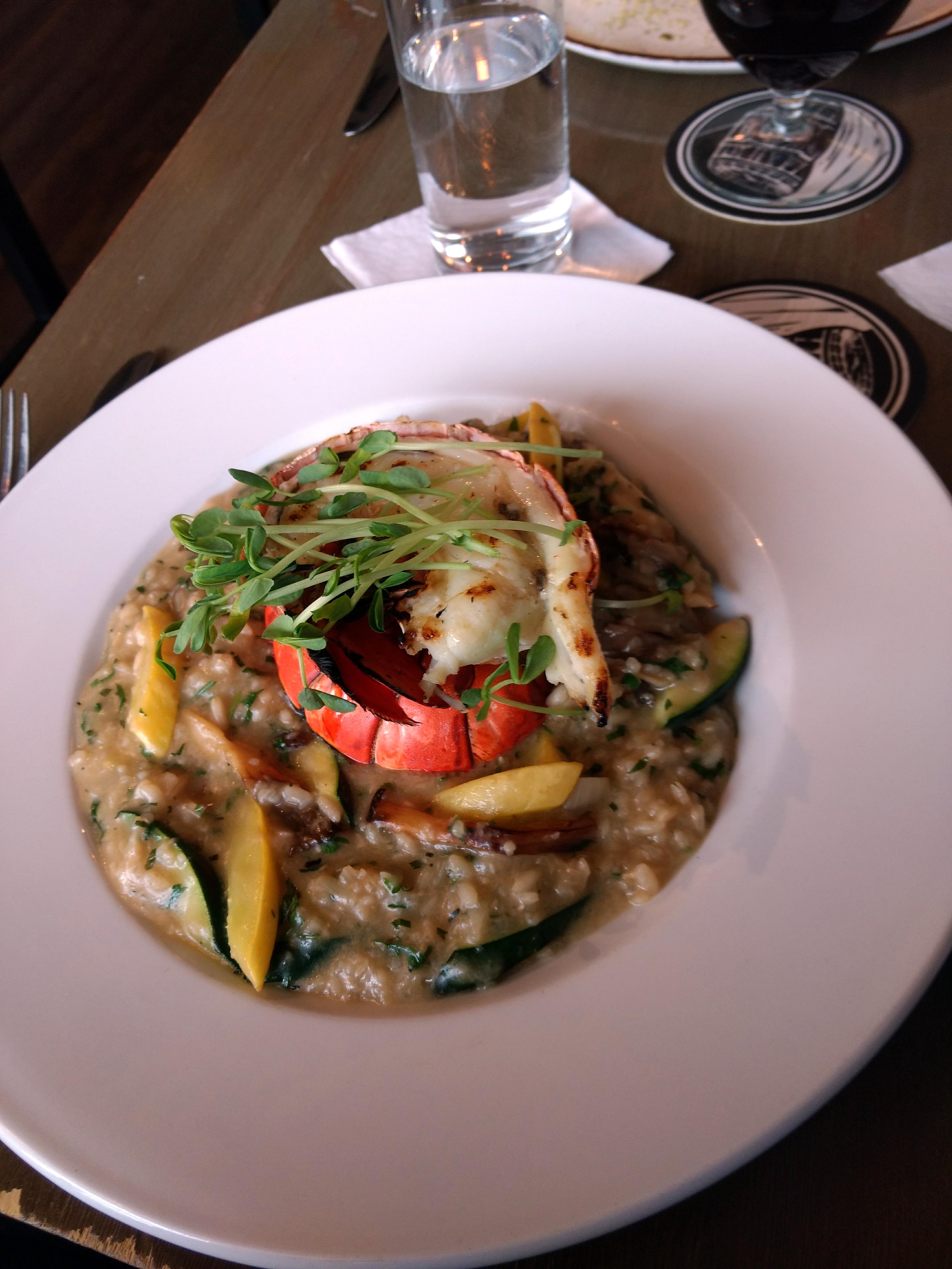 [I ate] Lobster Tail, and Risotto r/food