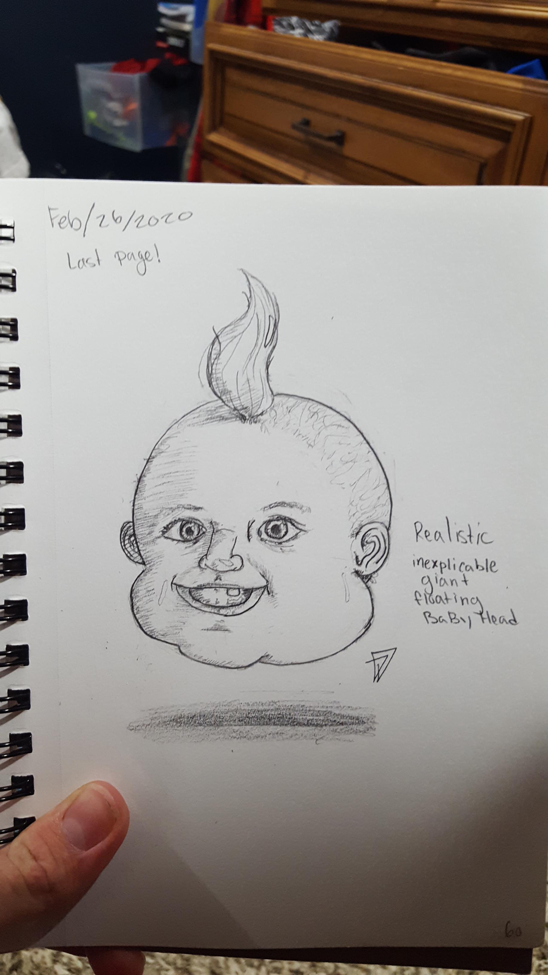 Realistic inexplicable giant floating baby head r/phineasandferb