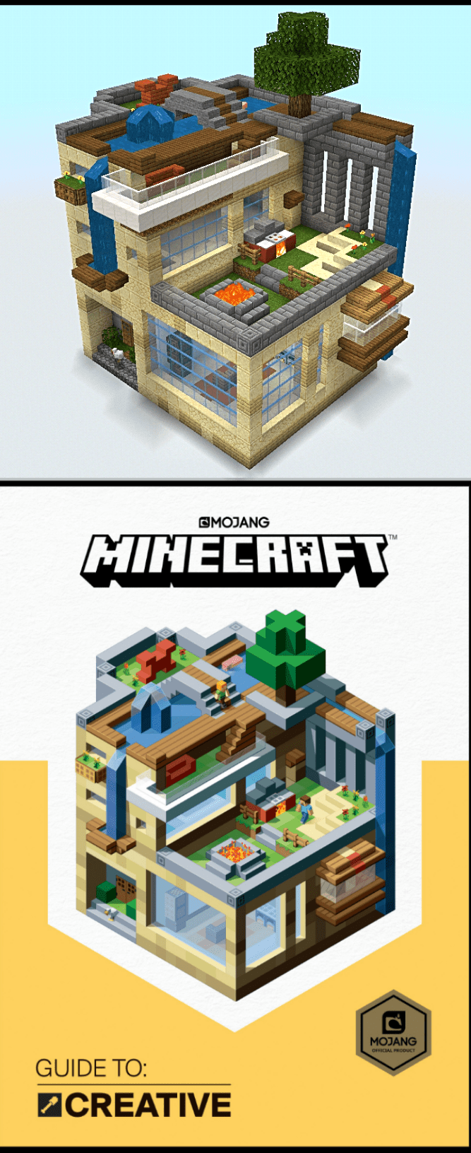 I made the Official Mojang 'Guide to Creative' book cover art in