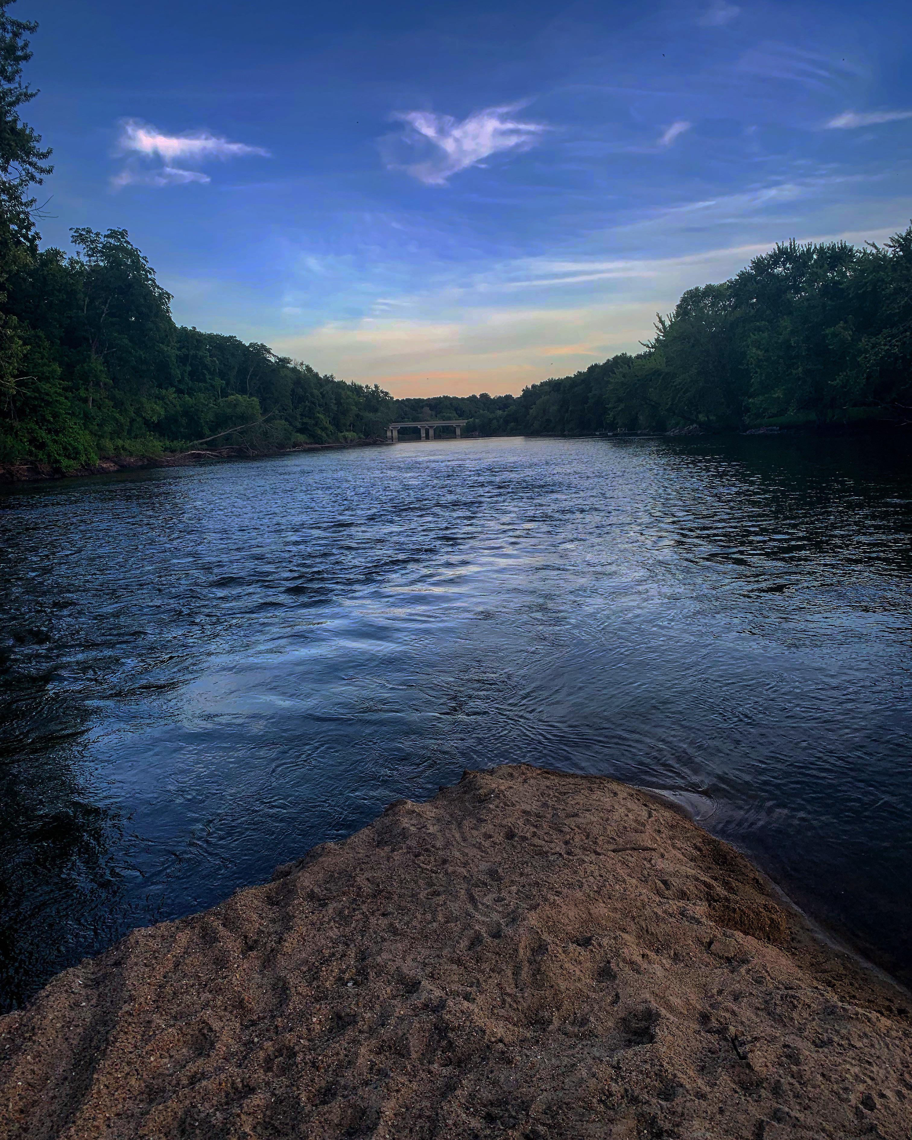 Cedar River near our home, southern Bremer County. r/Iowa