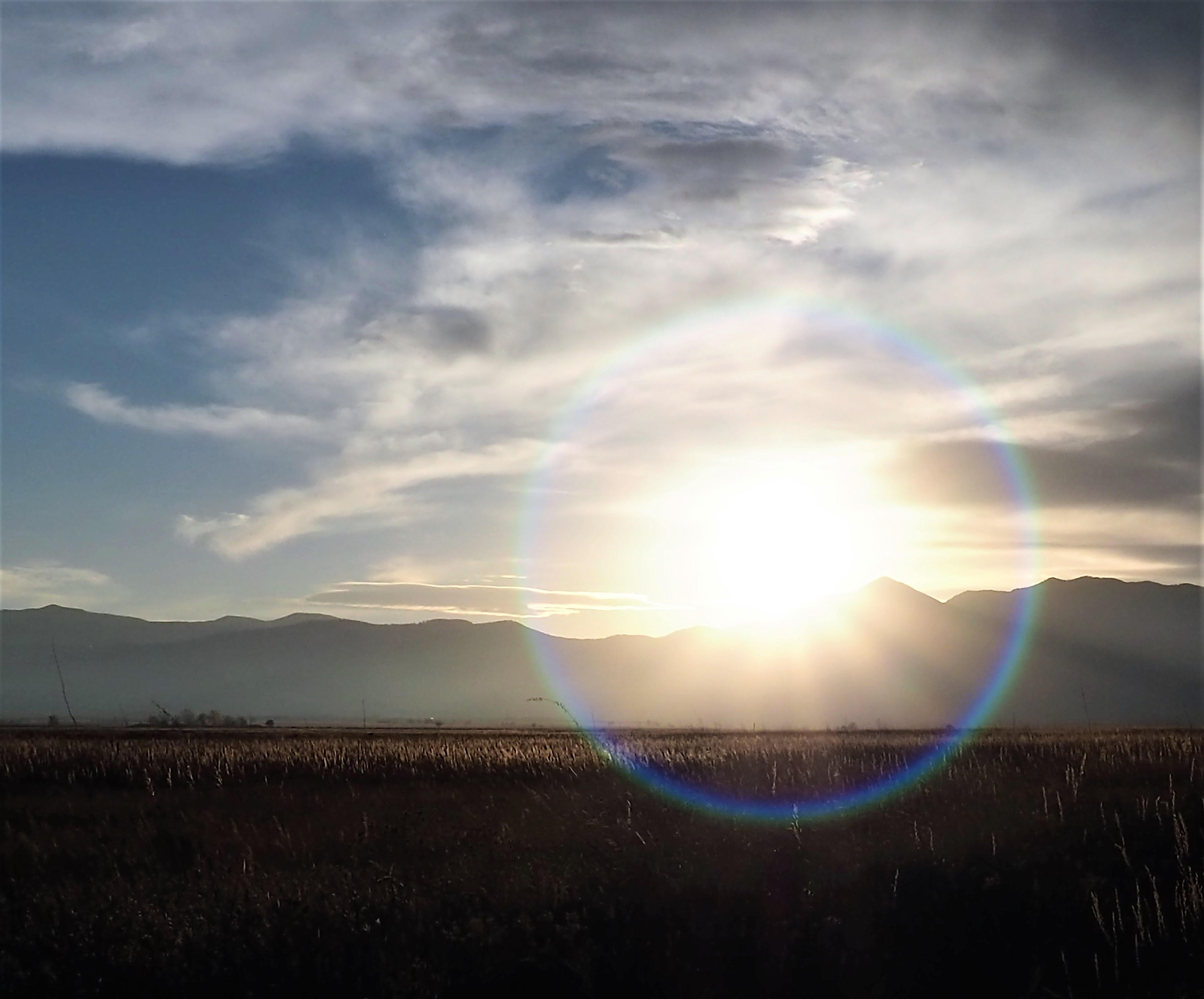 Strange circle around the sun... r/pics