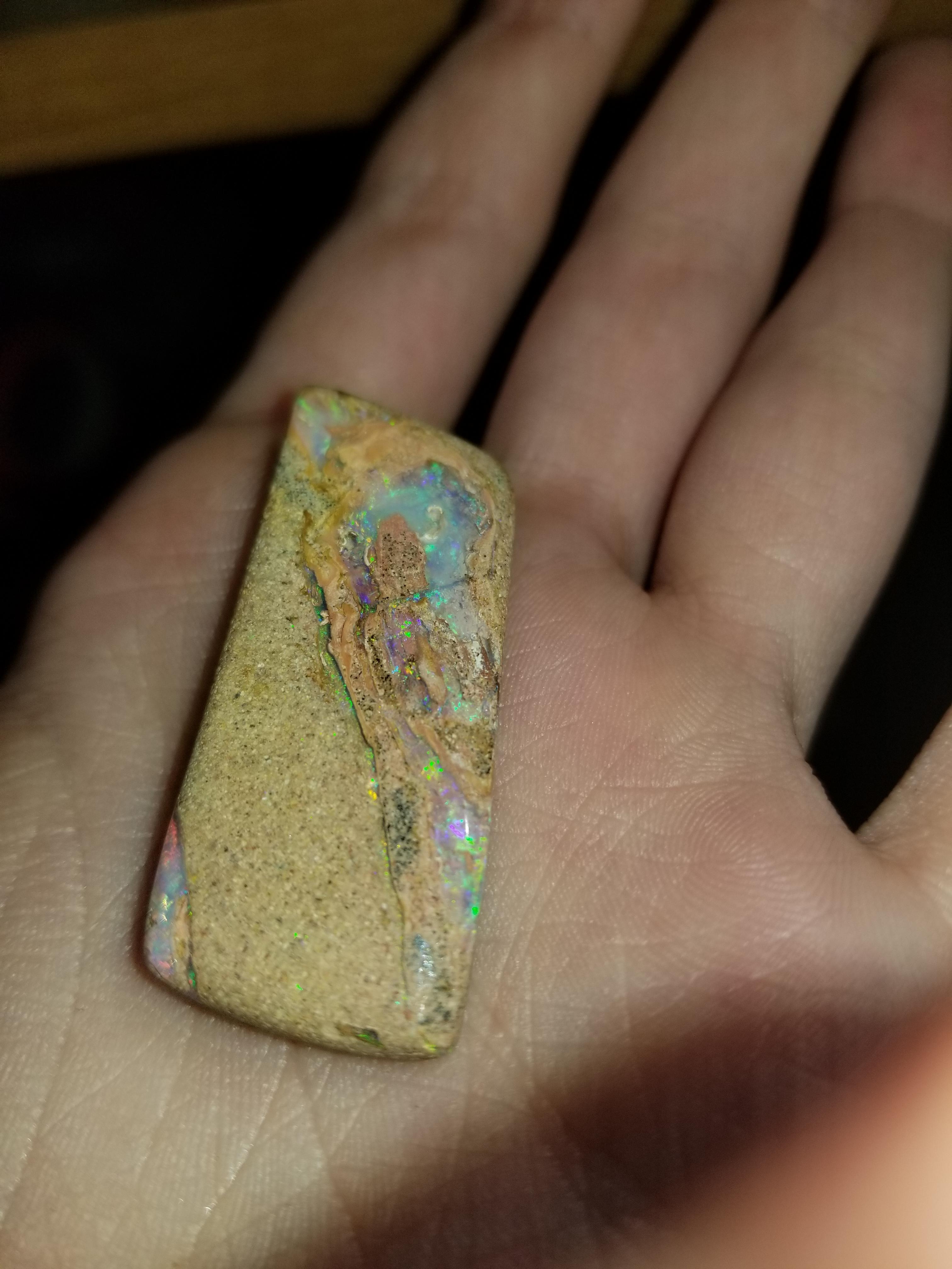 Real petrified wood opal? r/rockhounds