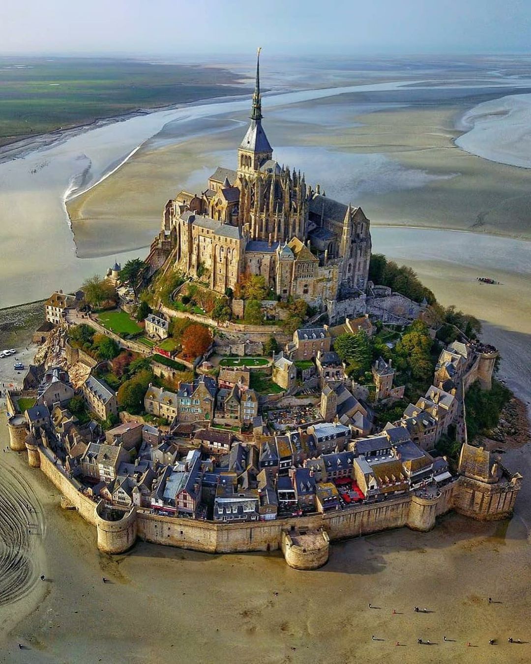 A magical island topped by a gravitydefying medieval monastery, the