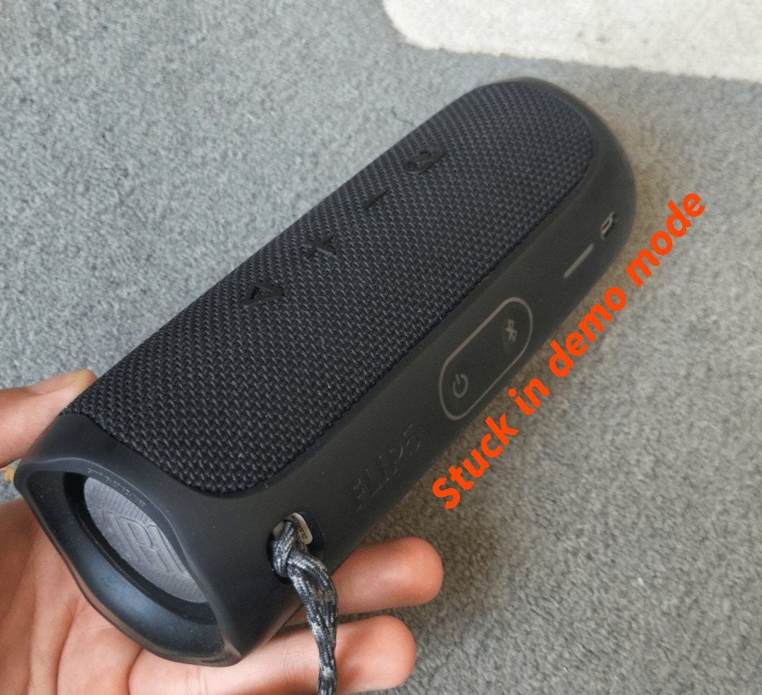 My JBL Flip 5 is stuck in demo mode, can anyone help me? I think I