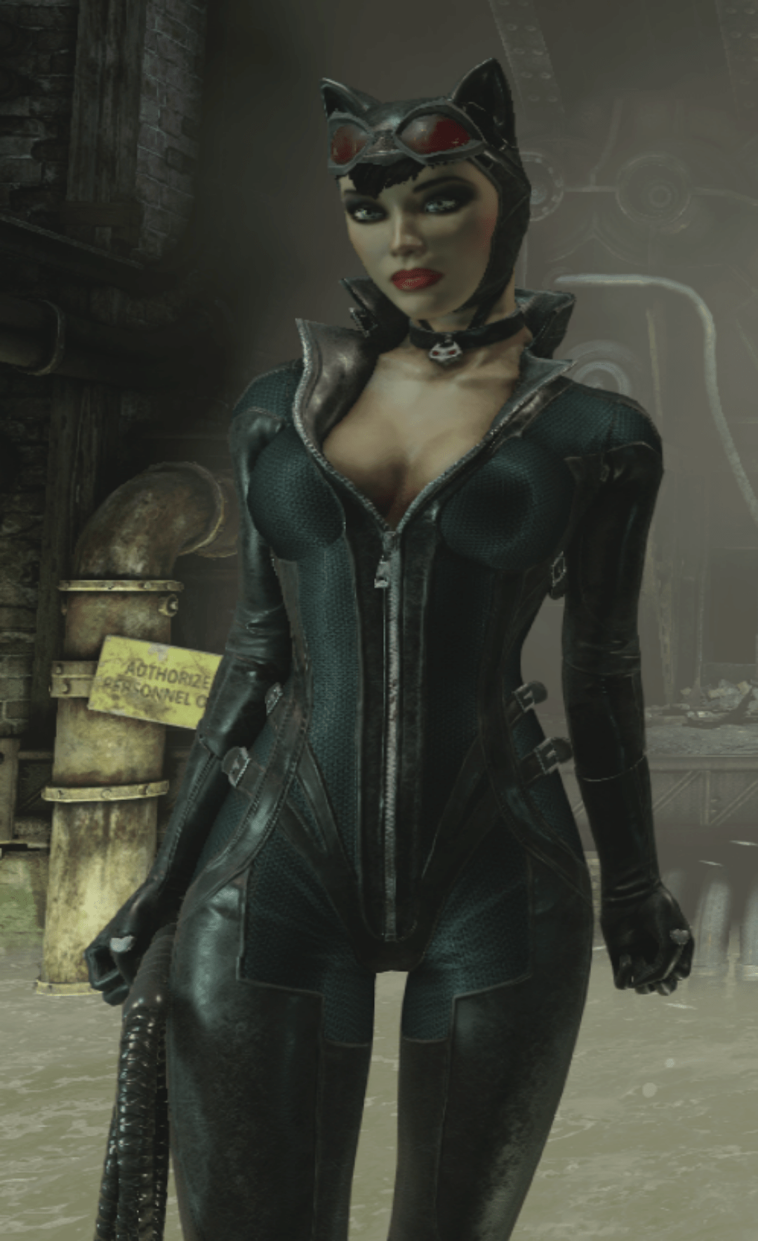 Is it just me or does Catwoman Look weird in the Steel Mill r/arkham