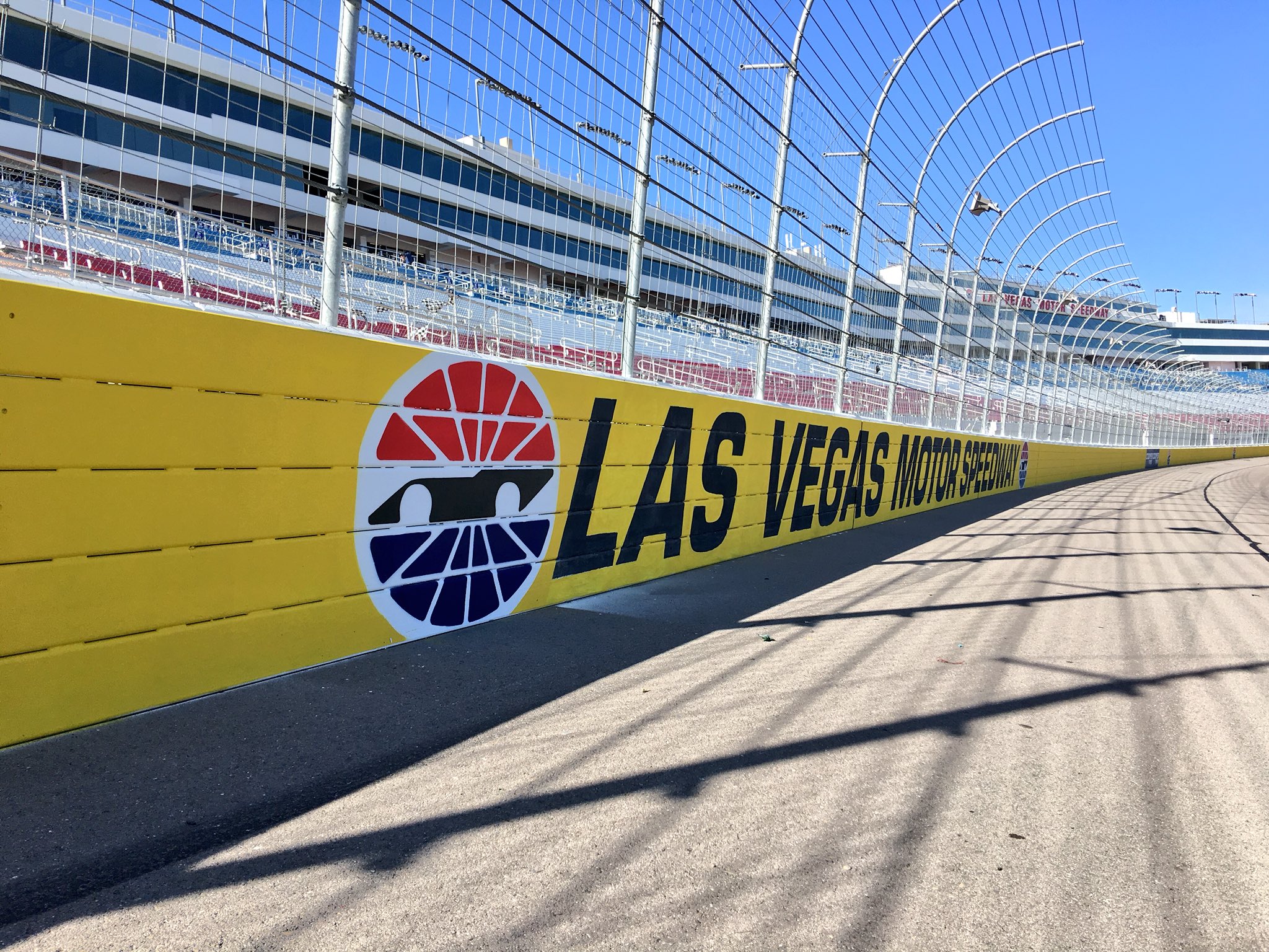 Yellow walls this weekend at Las Vegas for the Pennzoil 400 r/NASCAR