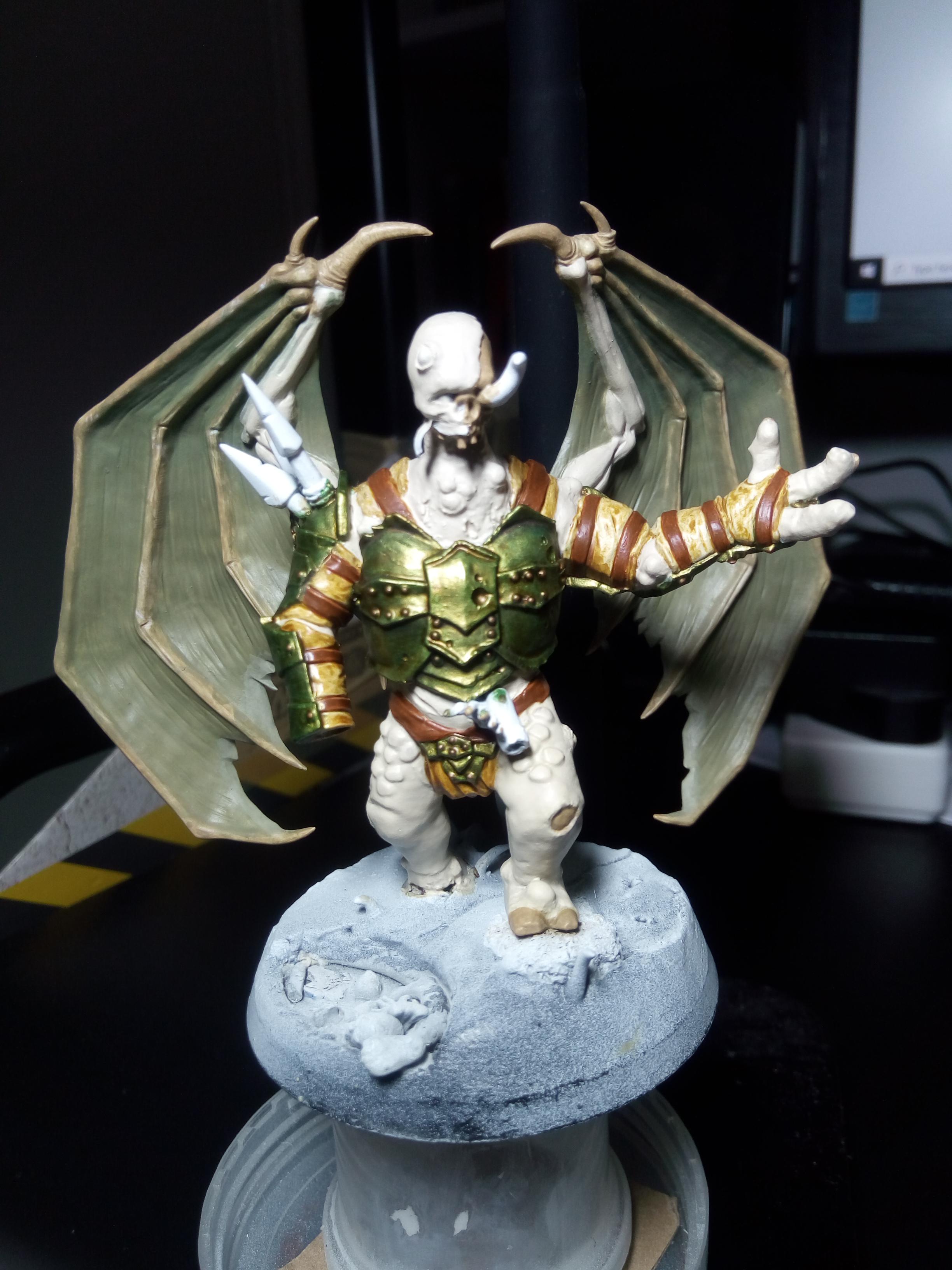 WIP Demon Prince, would like advice on how to paint pale skin on this