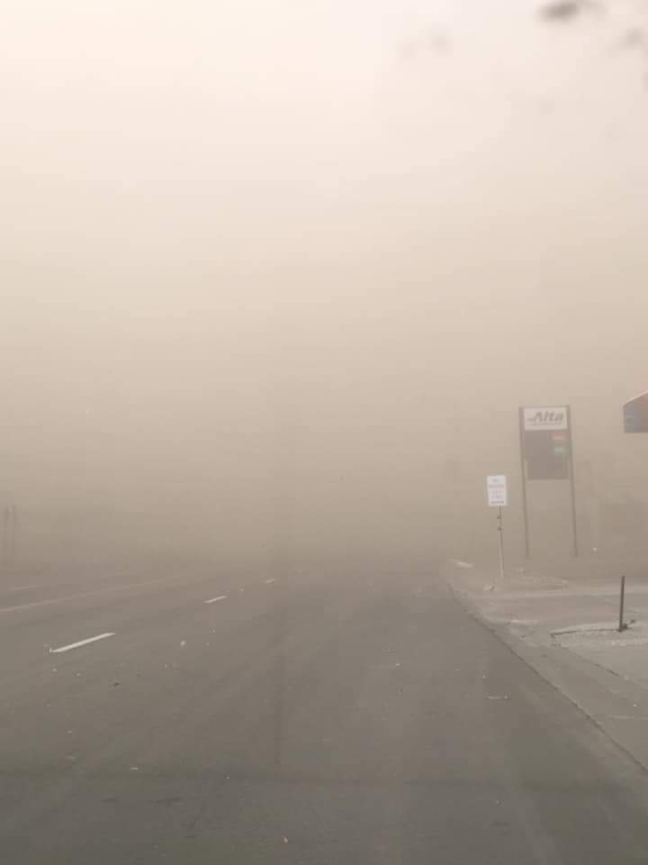 Dec 15, 2021, Plainville, KS. The smoke hanging from the fires in the