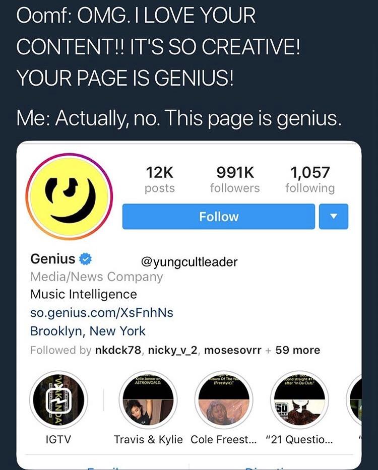 Instagram obviously has the best comedy