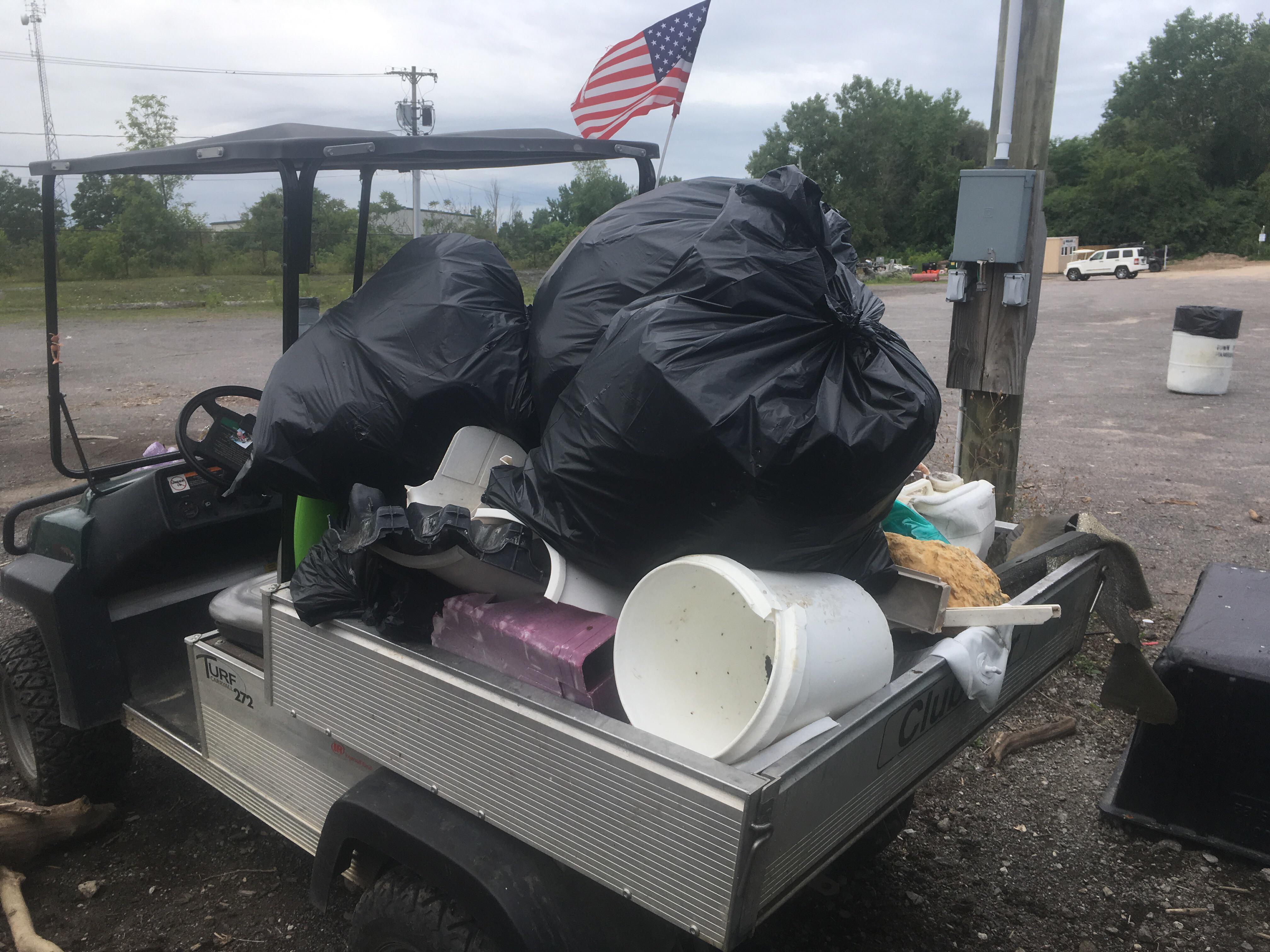 My fiance's latest haul from the north end of Woodlawn beach. r/DeTrashed
