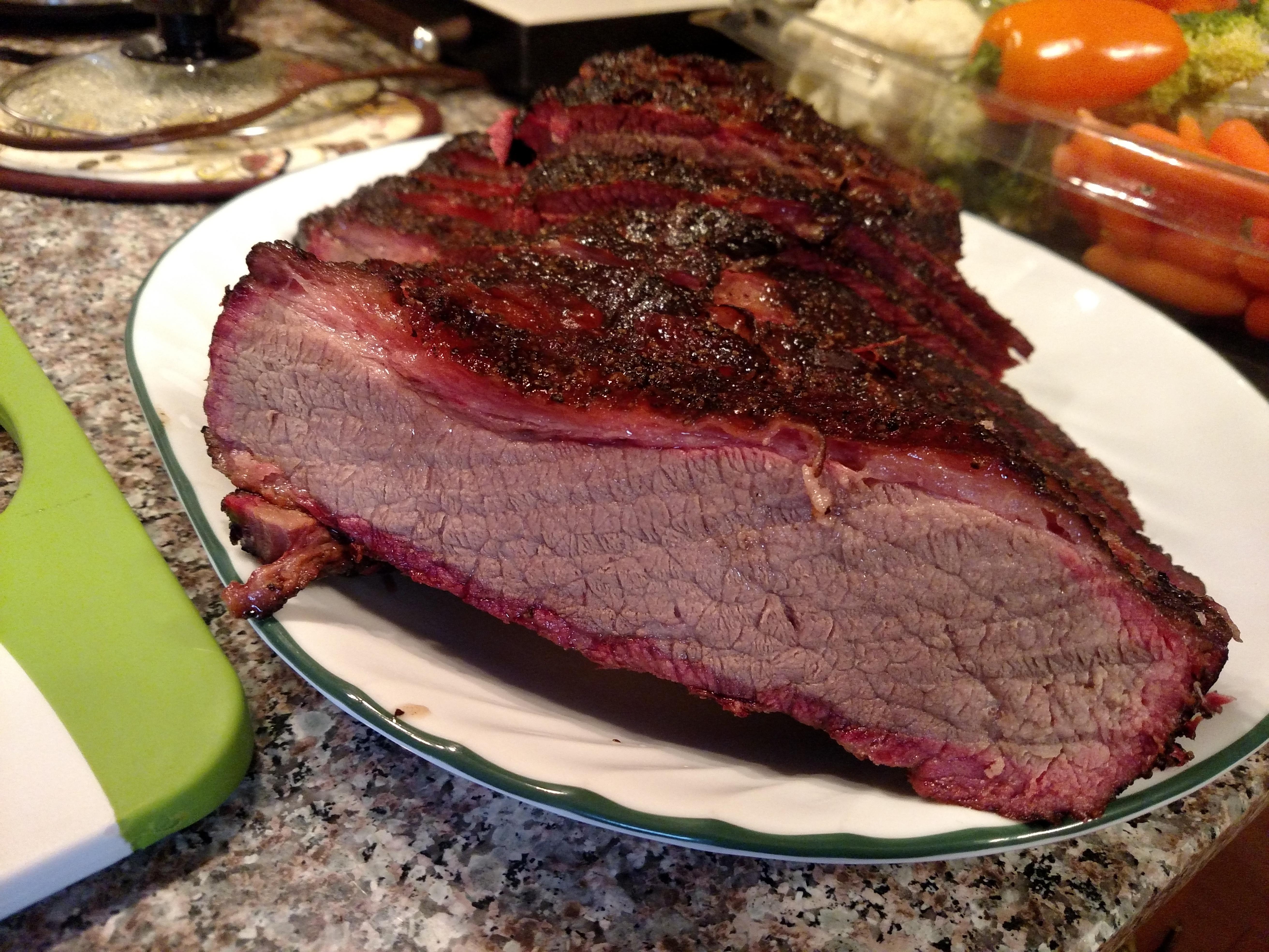 [homemade] Mesquite smoked brisket flat r/food