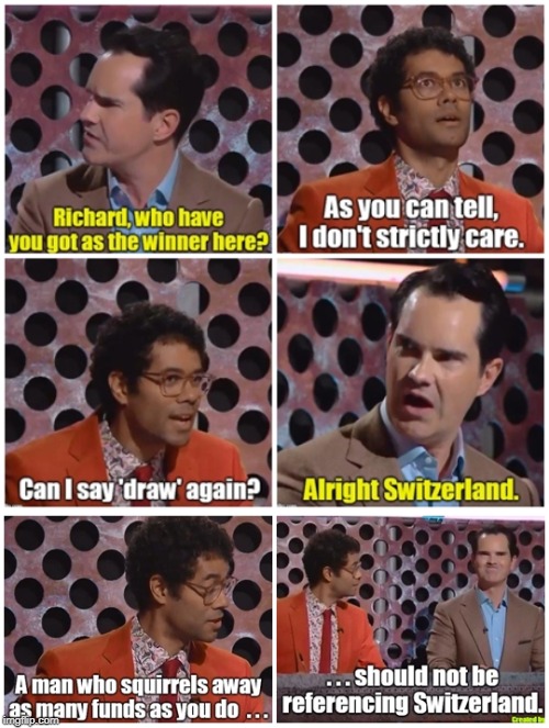 Richard Ayoade & Jimmy Carr trade quips on Roast Battle S04 E03 r/richardayoade