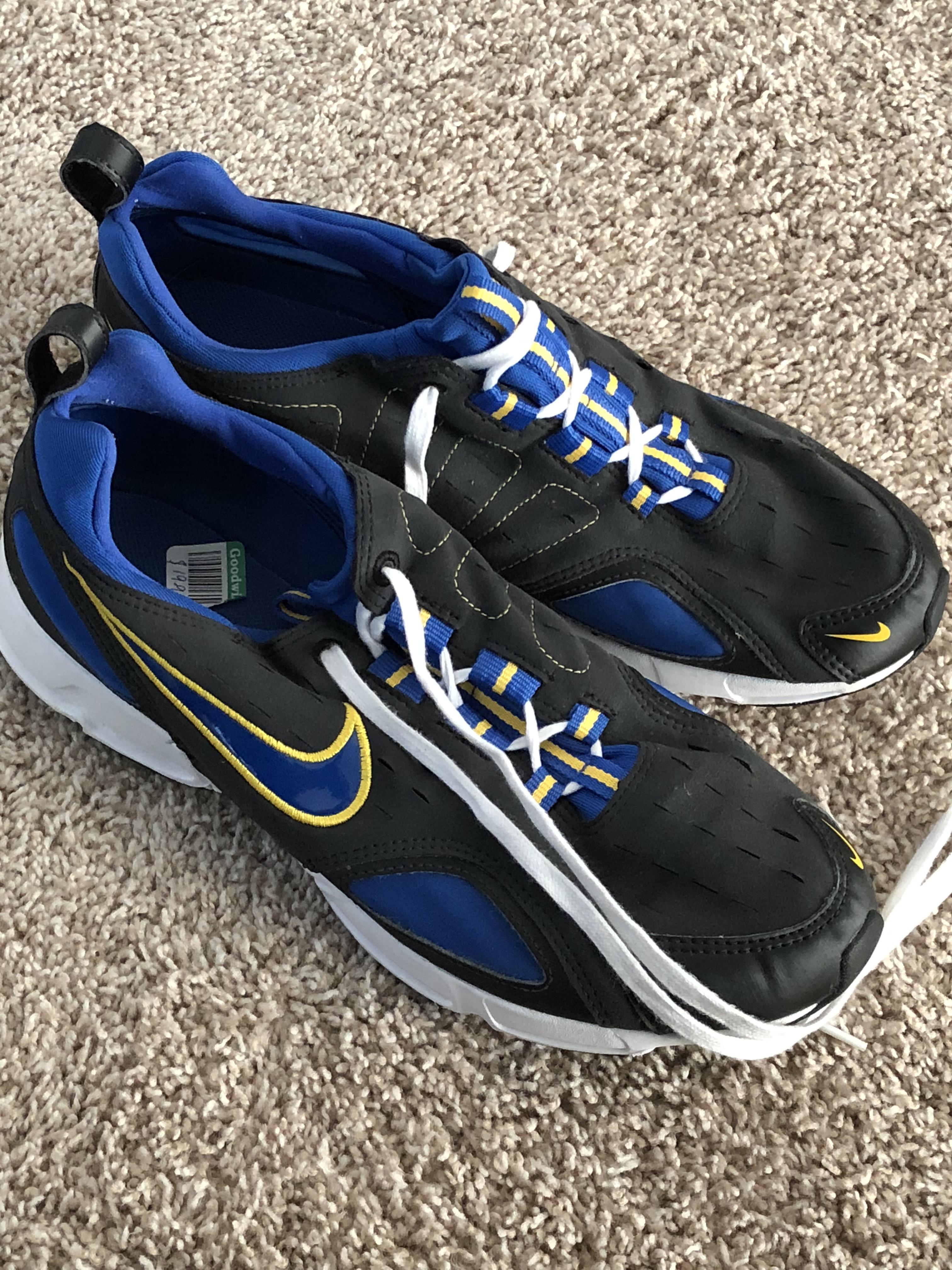 Brand new Nike running shoes 20 bucks at Goodwill, 10 bucks after