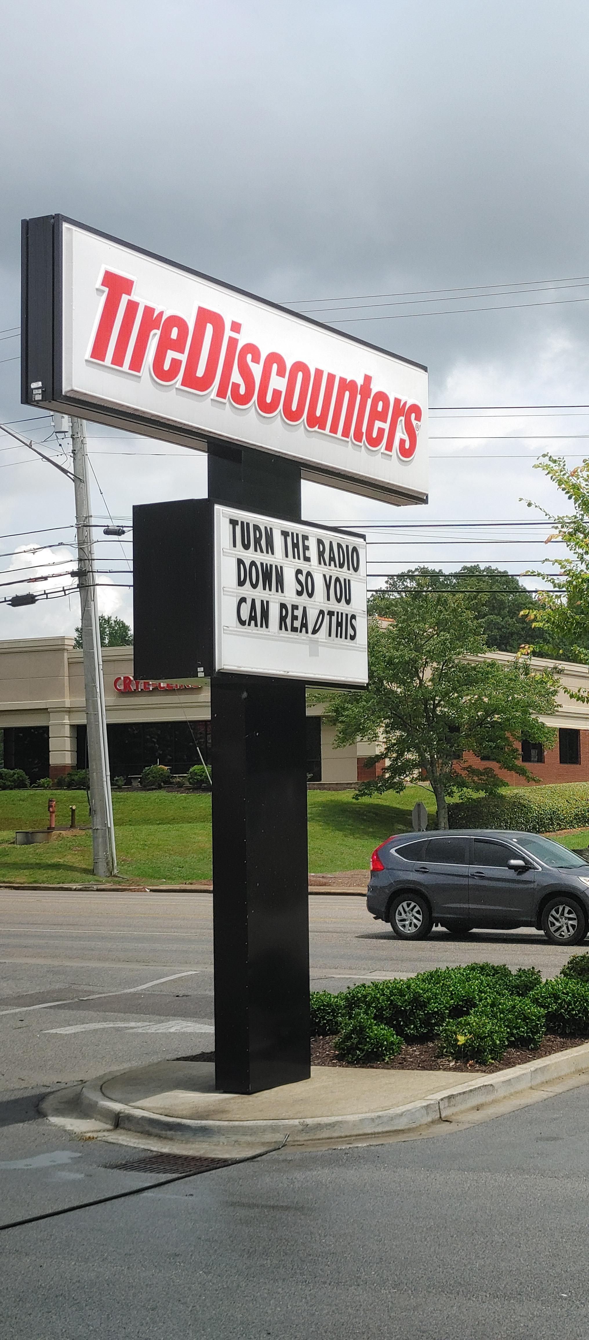 At out local tire shop r/MildlyVandalised