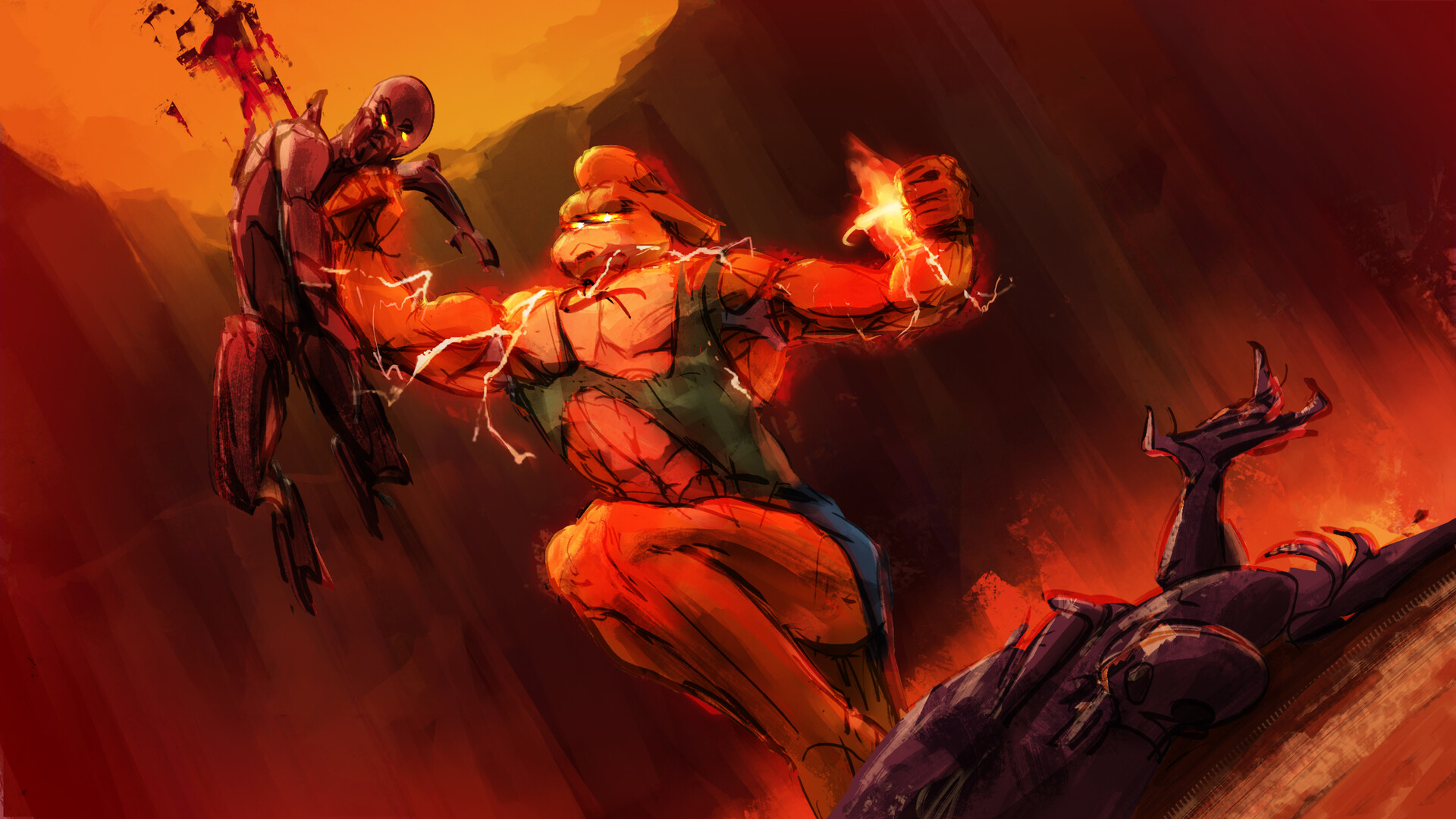 Isabelle (Animal Crossing) ripping and tearing some deamons r/Doom