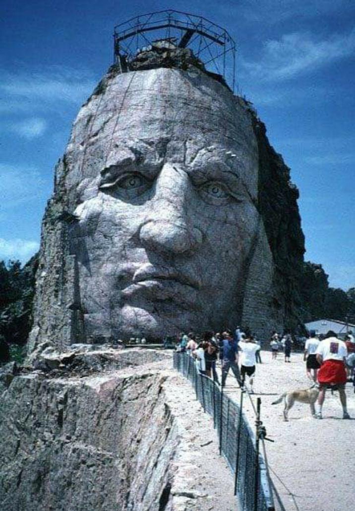 Crazy Horse memorial. South Dakota. r/HumanForScale