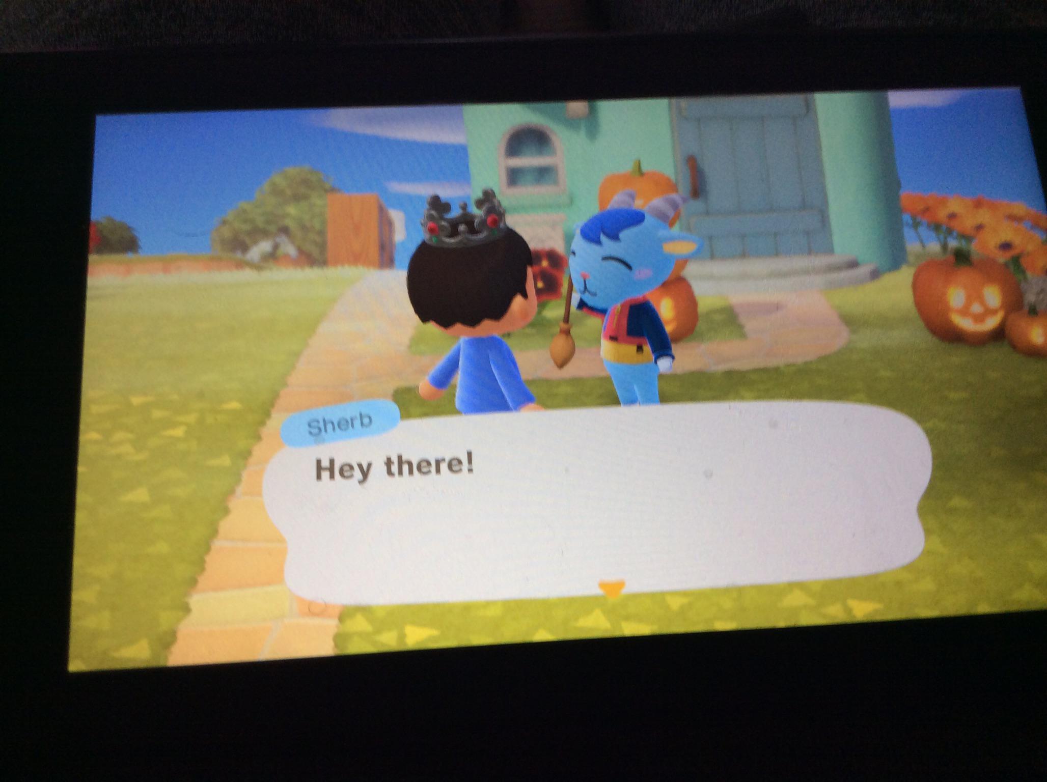 One of my ACNH villagers wearing the JackSucksAtLife hoodie r