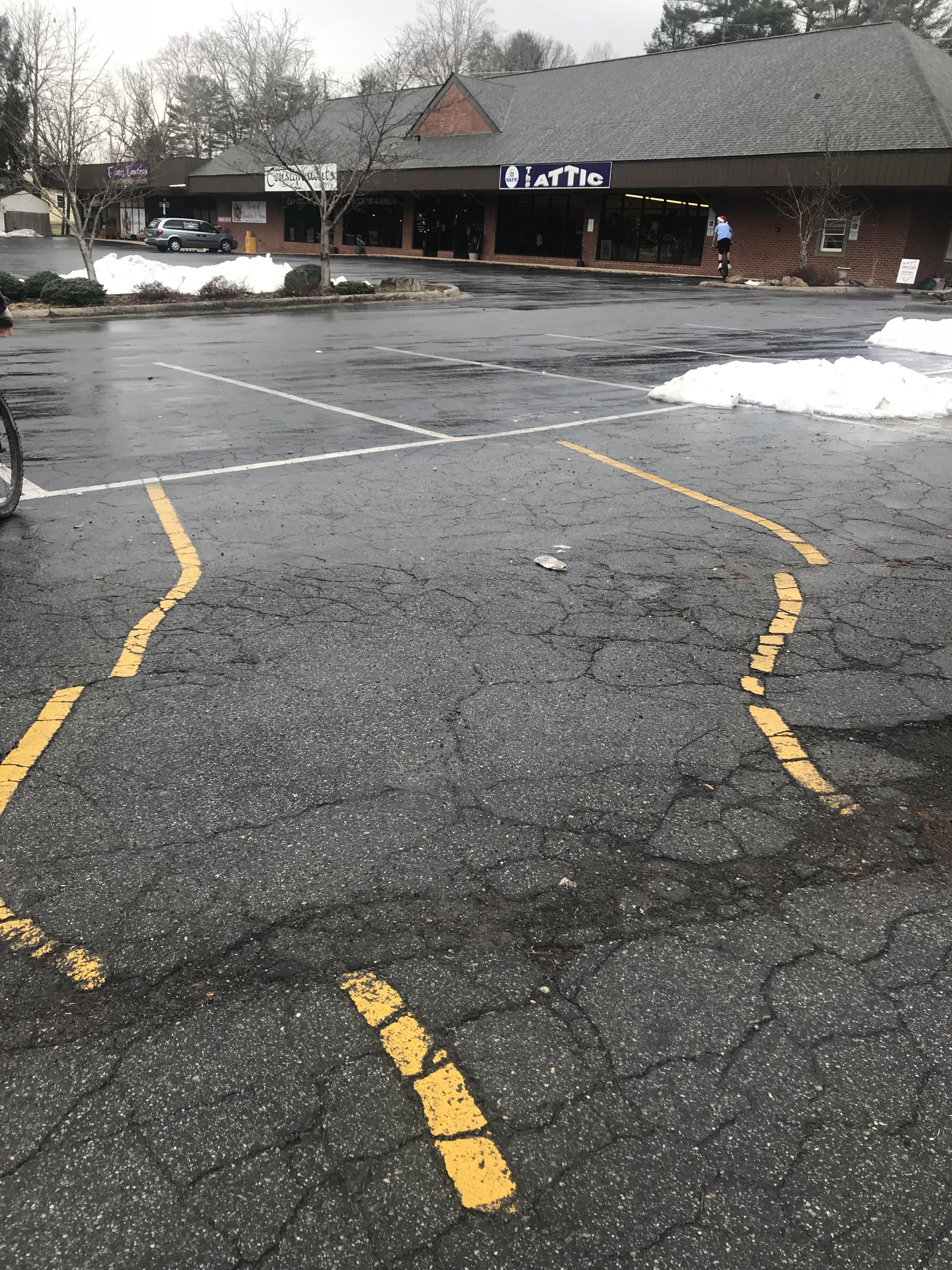 This parking spot WTF