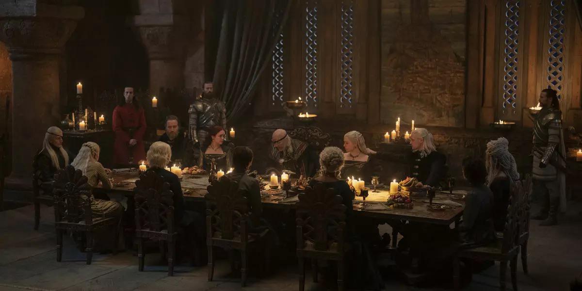 We saw Viserys make a plea to his family to stop infighting yet again