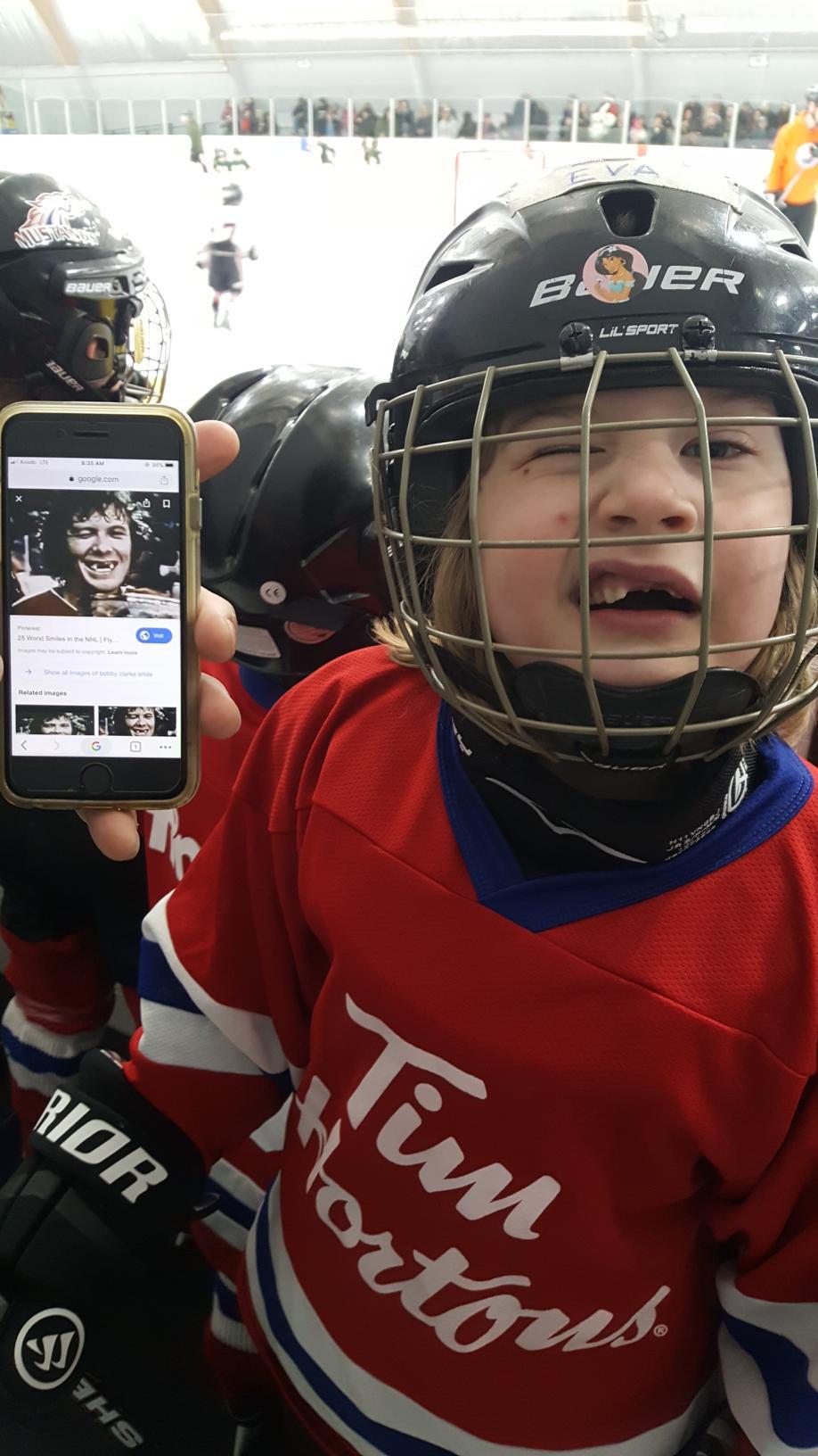 Hockey teeth funny