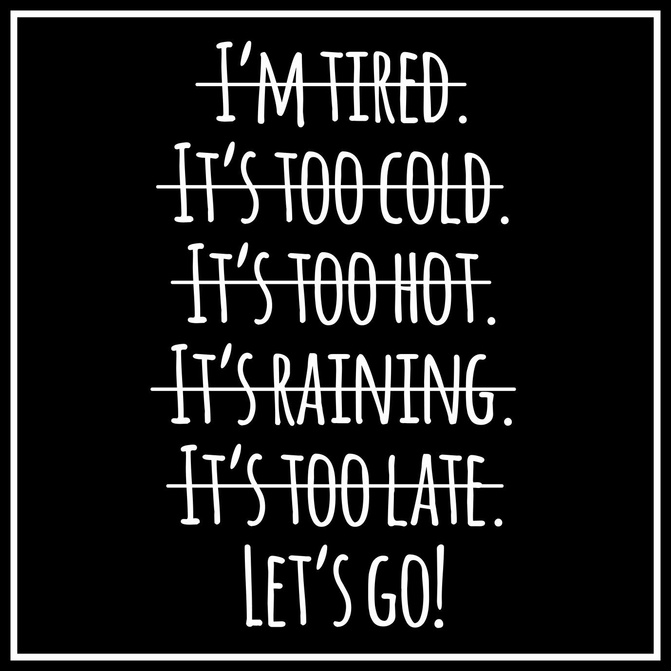 [image] no excuses; quote by Eric Thomas r/GetMotivated