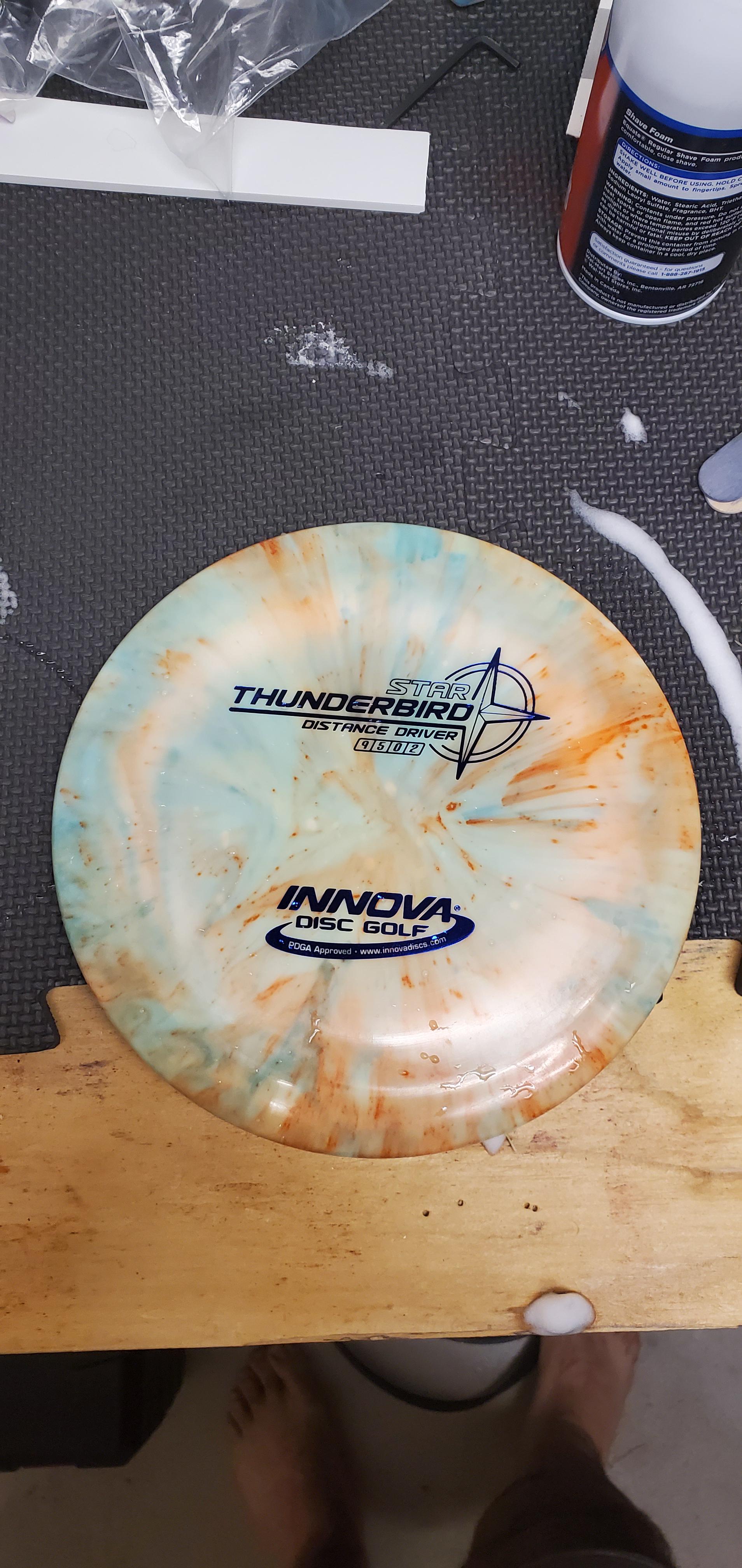 No two dyes are ever the same. Shaving cream bed with synthetic rit dye