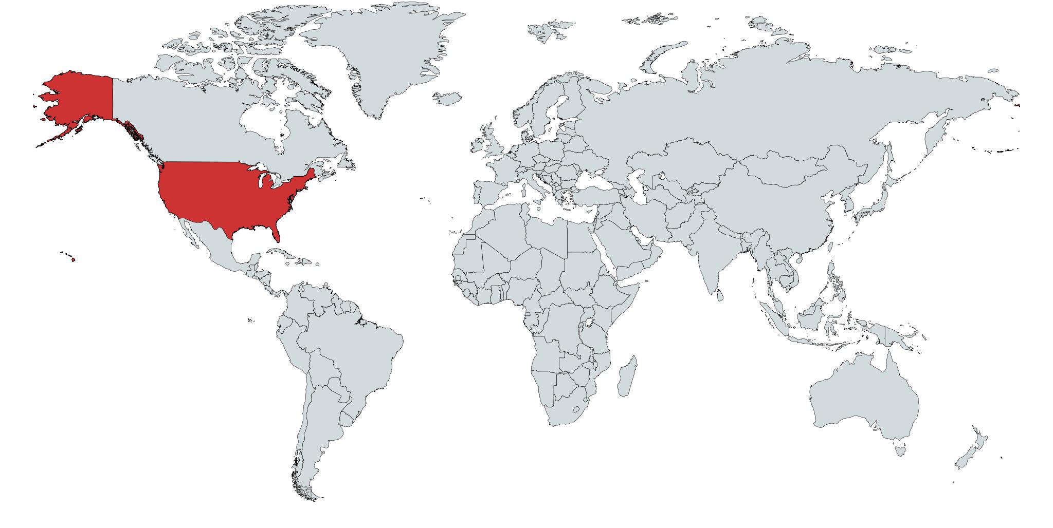 Map of countries that pretend they have had a civil war but actually