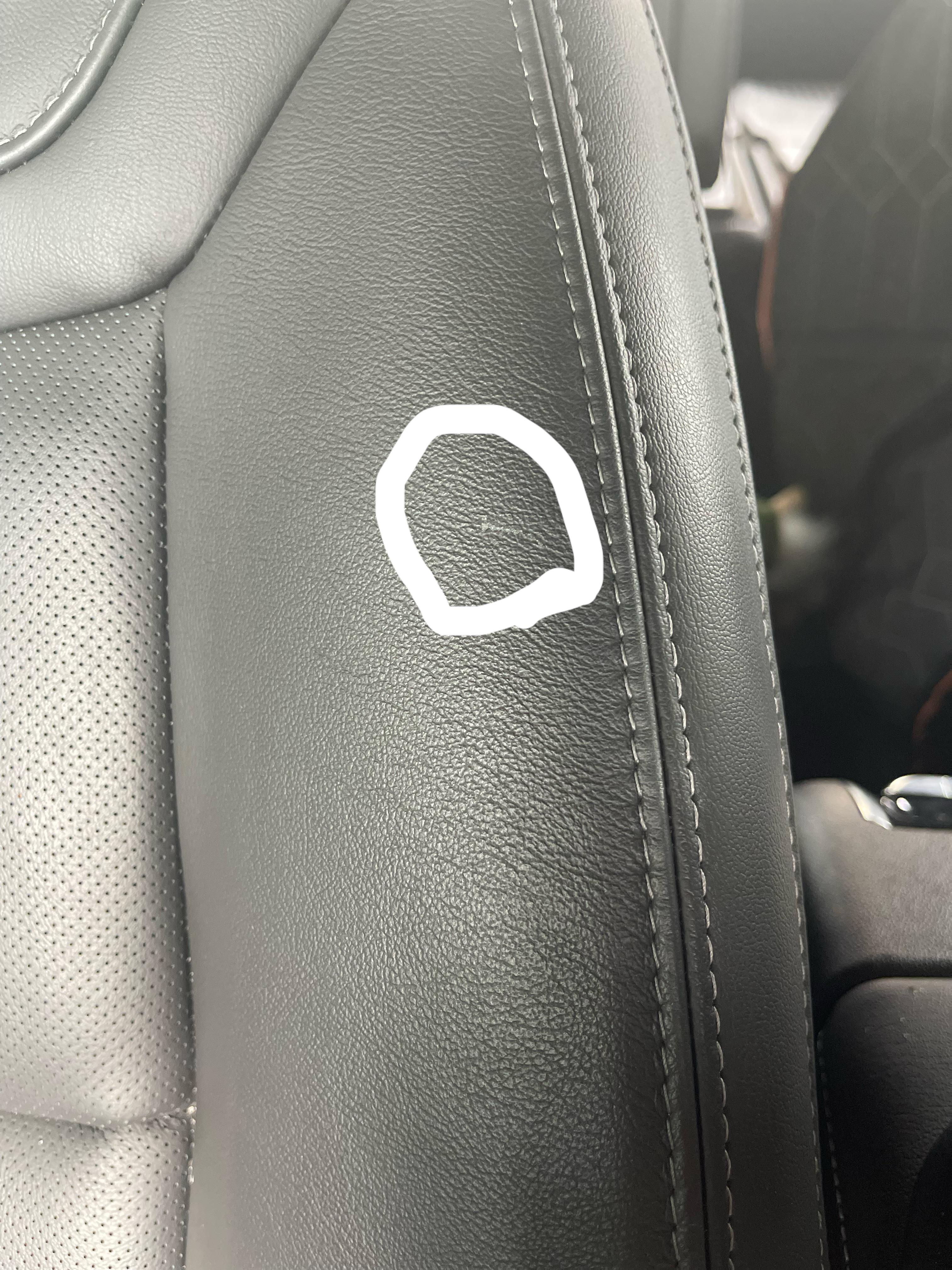 Peeling on seat r/Detailing