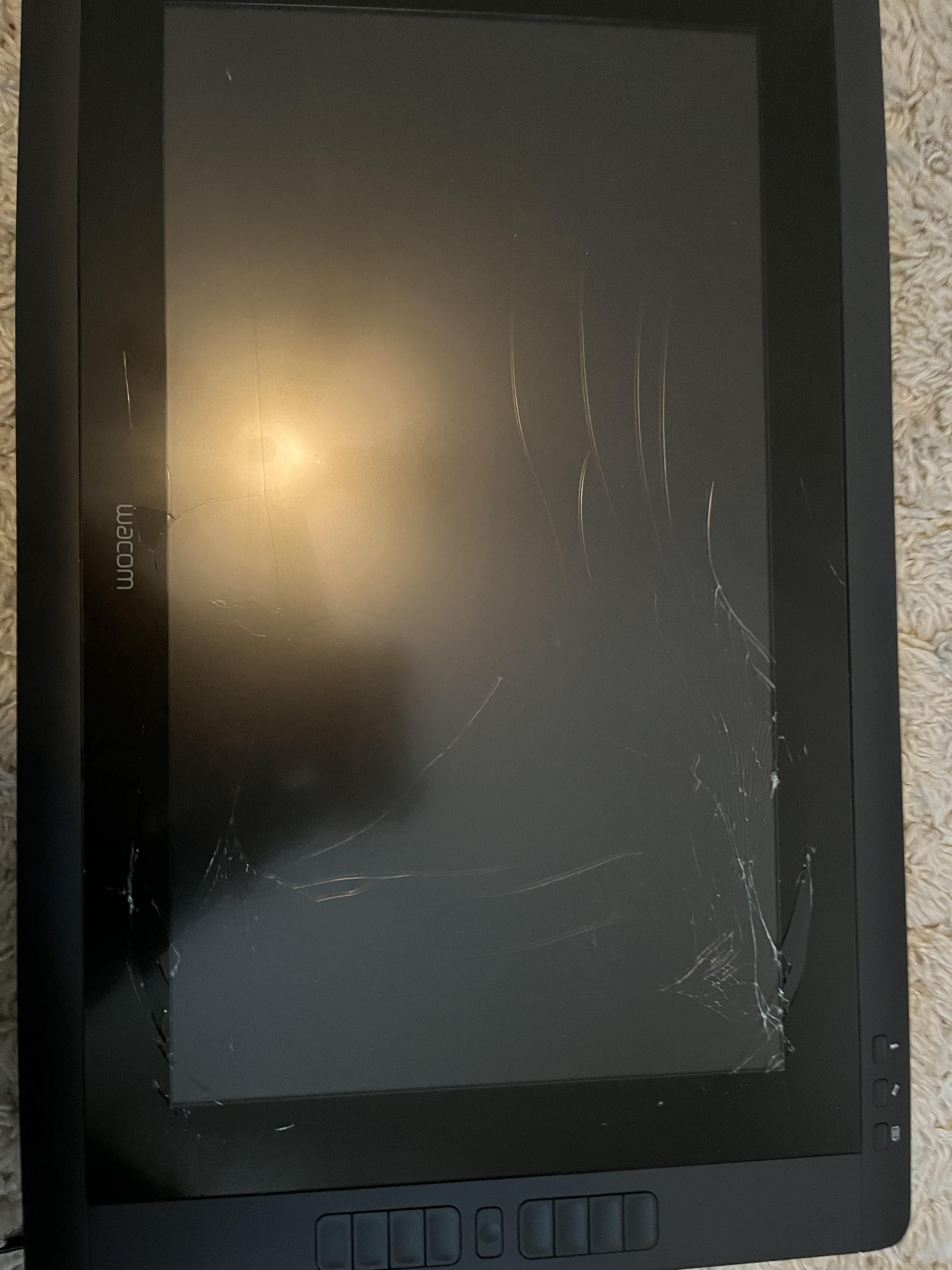 cintiq 22 broken screen. Is it worth paying to repair/replace it