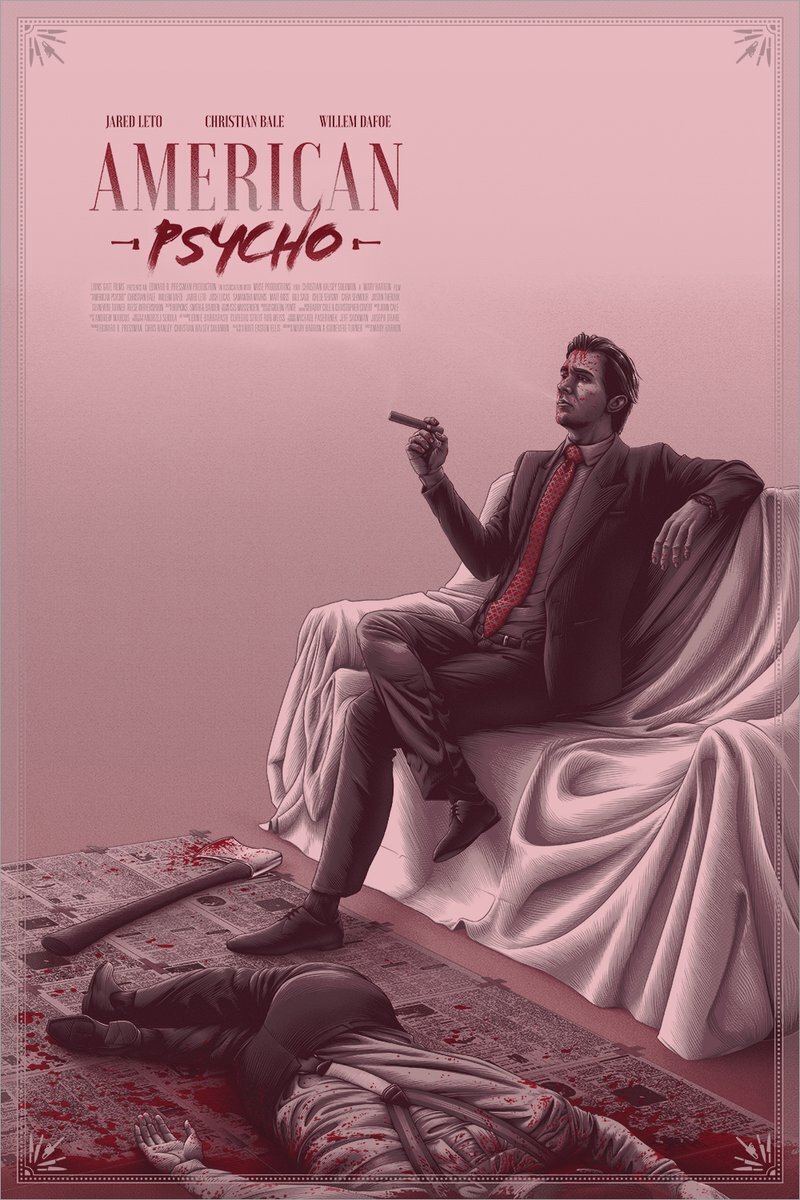 American Psycho (2000) [800 x 1200] MoviePosterPorn