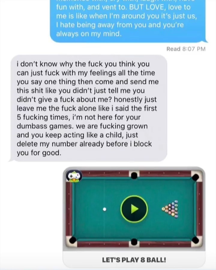 Lets play 8ball! r/teenagers