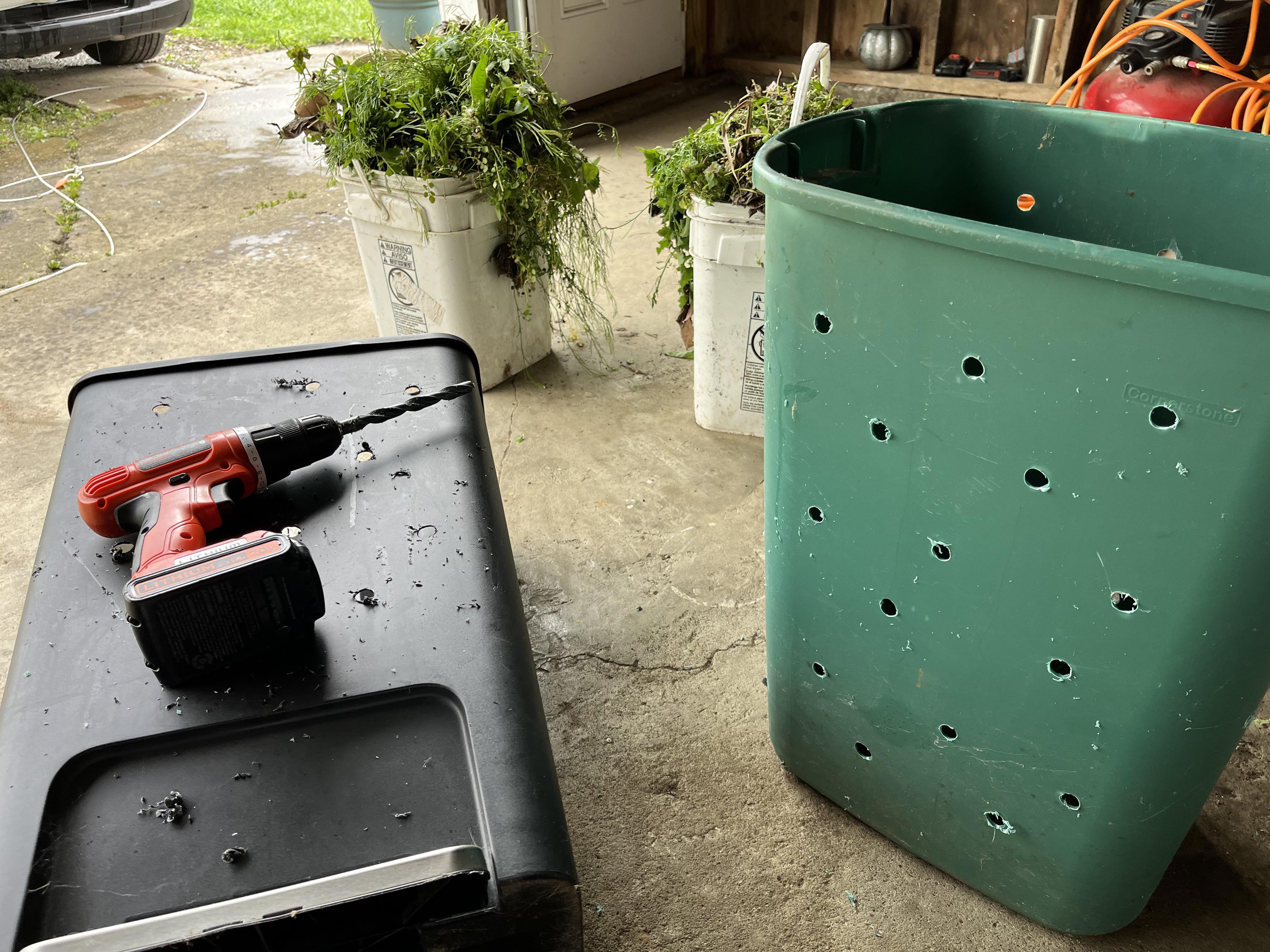 Had some old garbage cans lying around. Decided to repurpose. Good idea, bad idea?