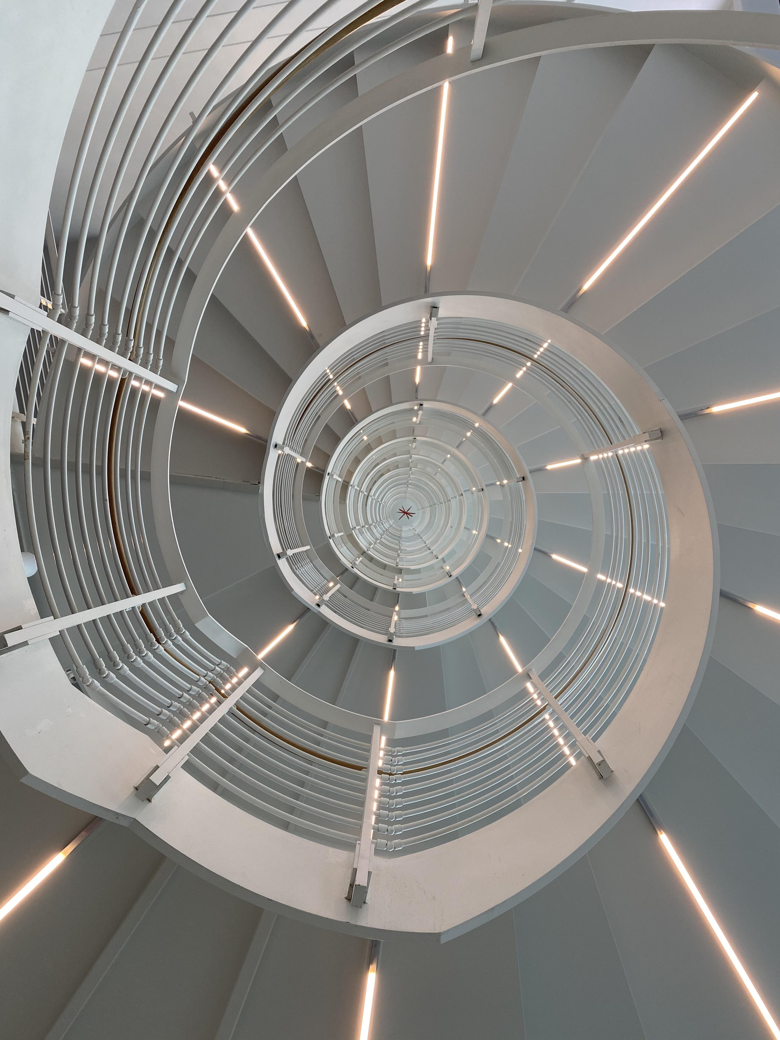 World’s tallest spiral staircase. Coda Building, Tech