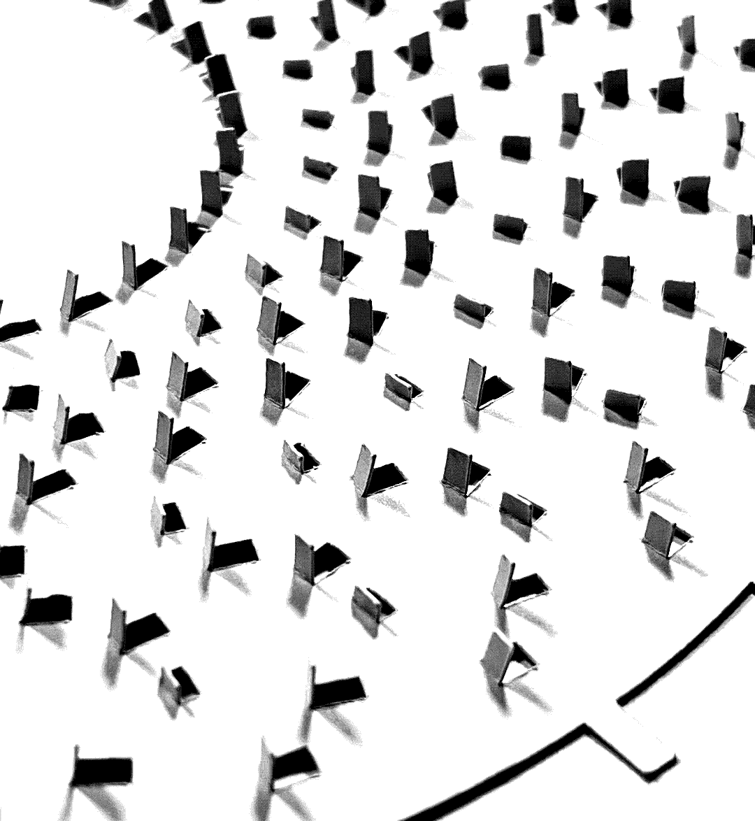 Machine Cut Paper Phenakistoscope Animation with Yellow and Blue Light