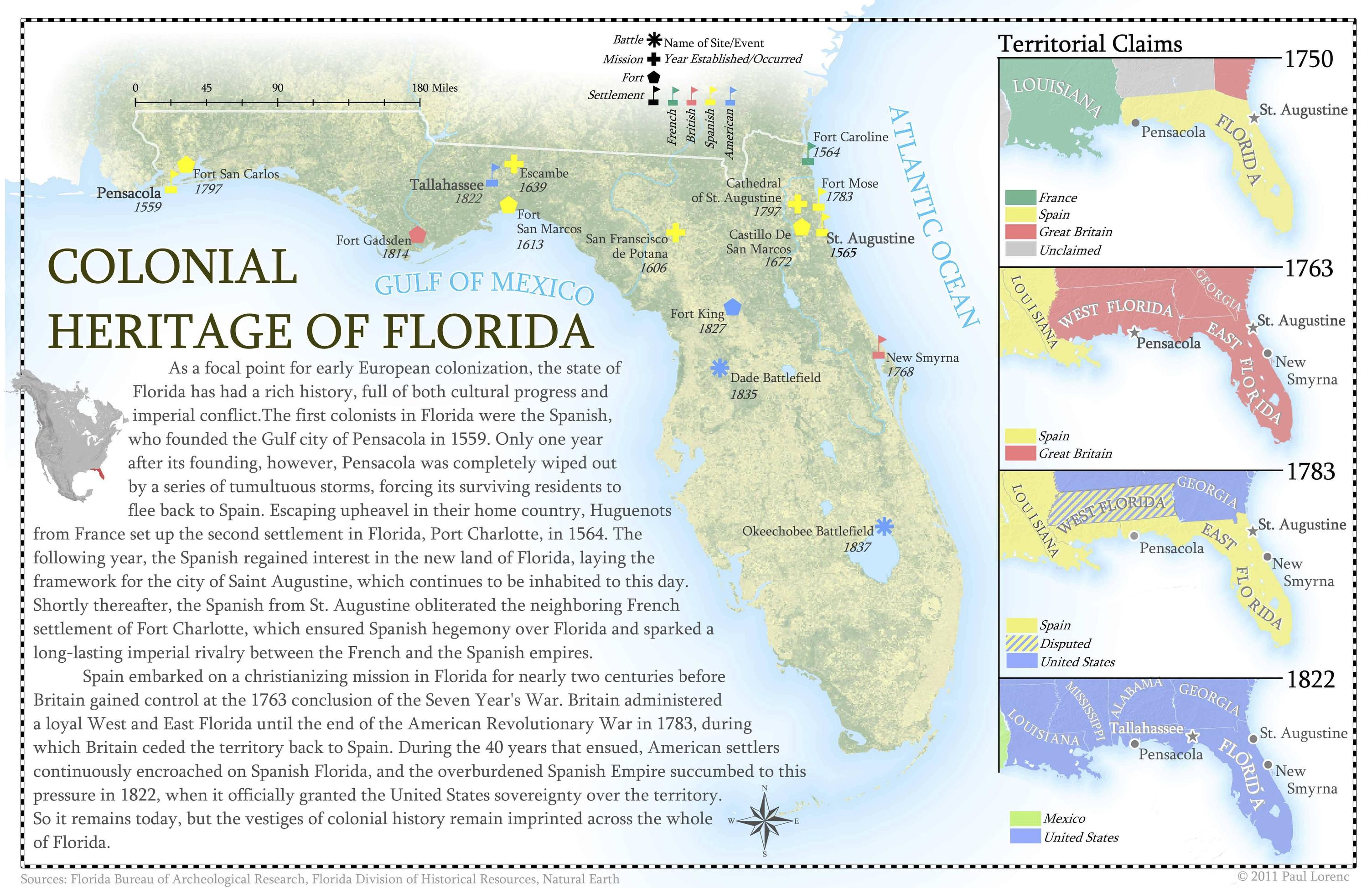 Colonial West Florida Map Colonial heritage of Florida MapPorn